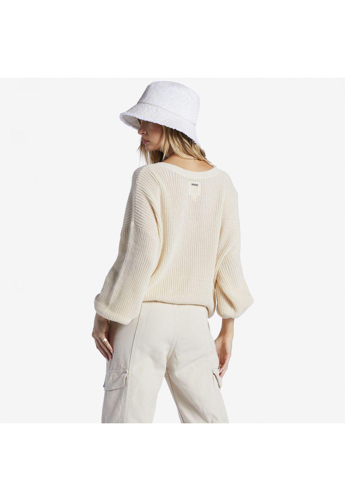Sweater No Worries Swtr Blanco Mujer-1