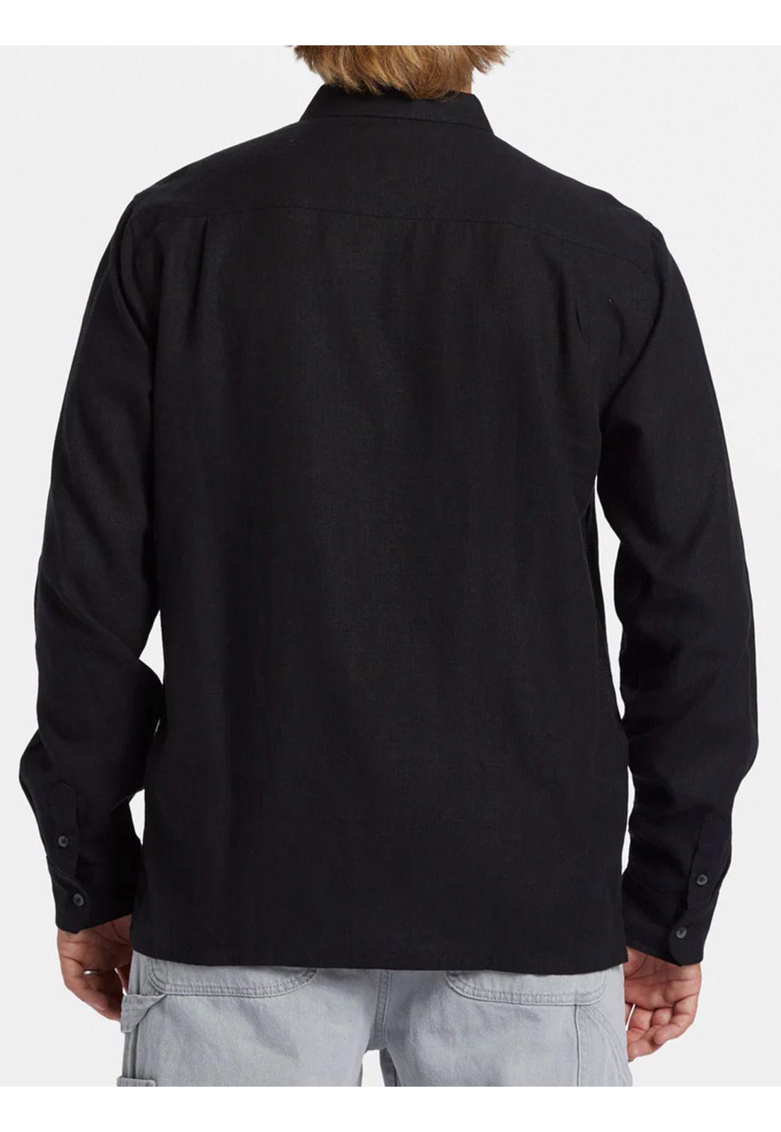 Camisa Manga Larga Hombre Ricardo Negra-1