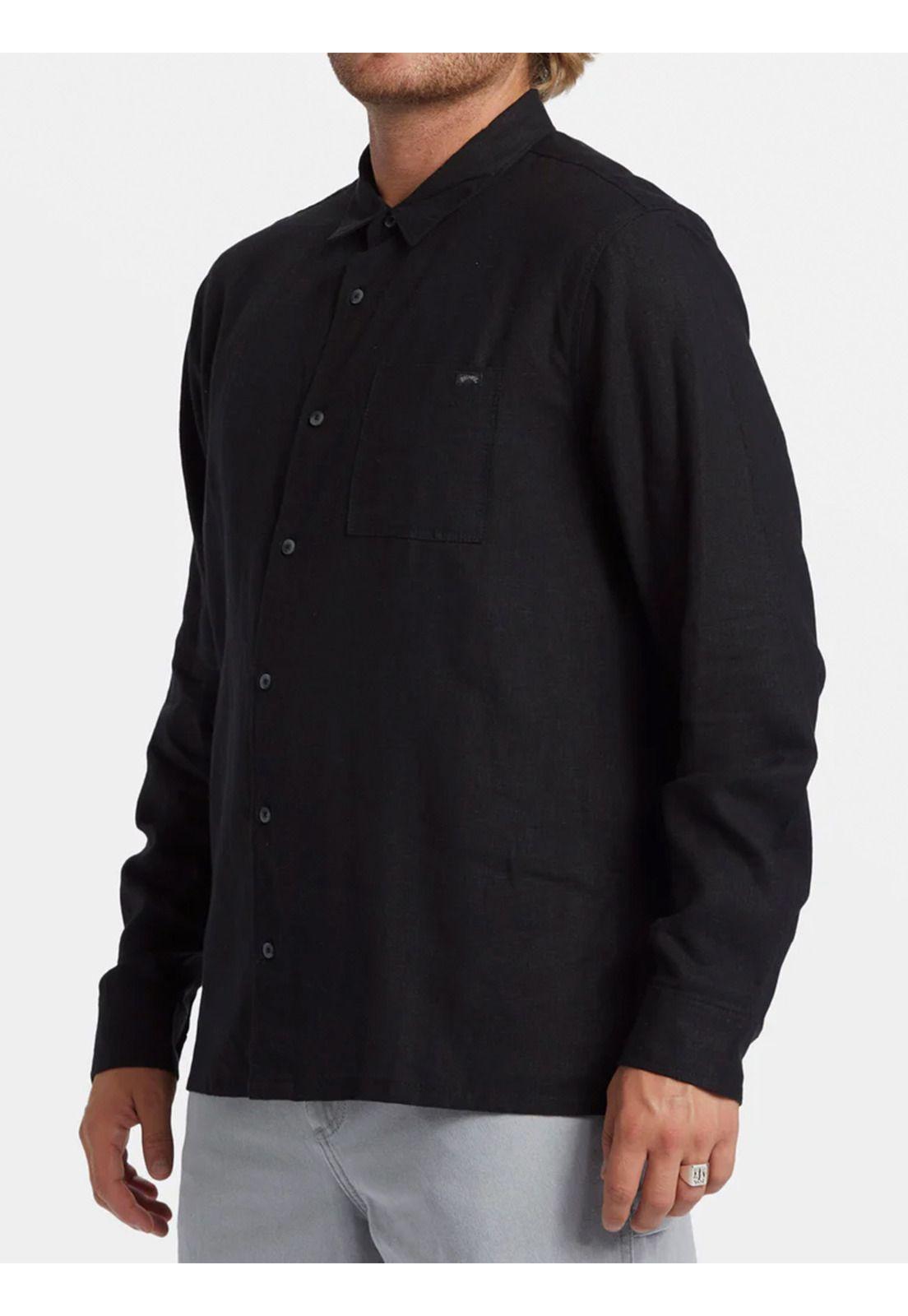 Camisa Manga Larga Hombre Ricardo Negra-3