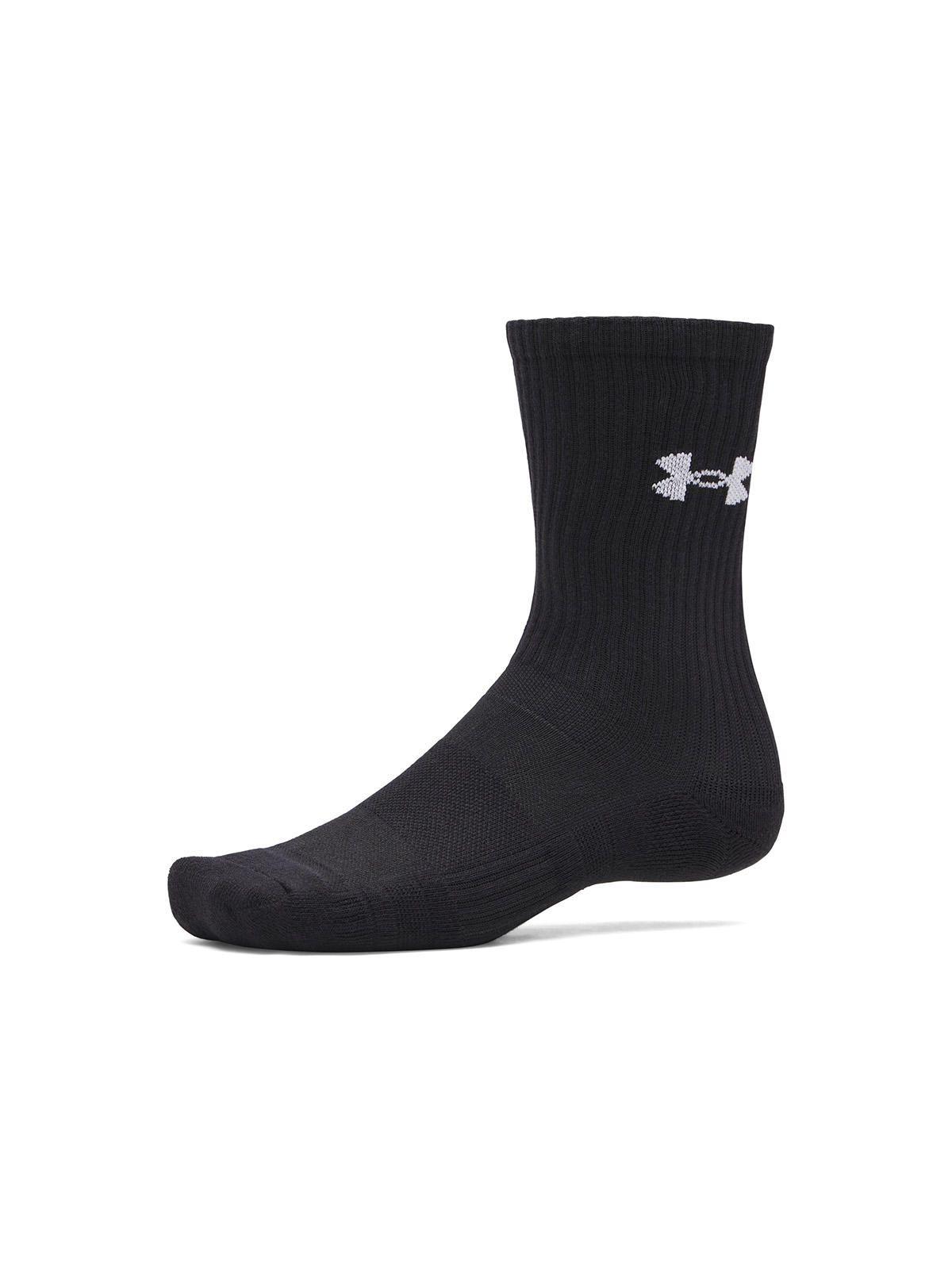 Calcetín UA Performance Algodón 3-Pack Negro Unisex-0