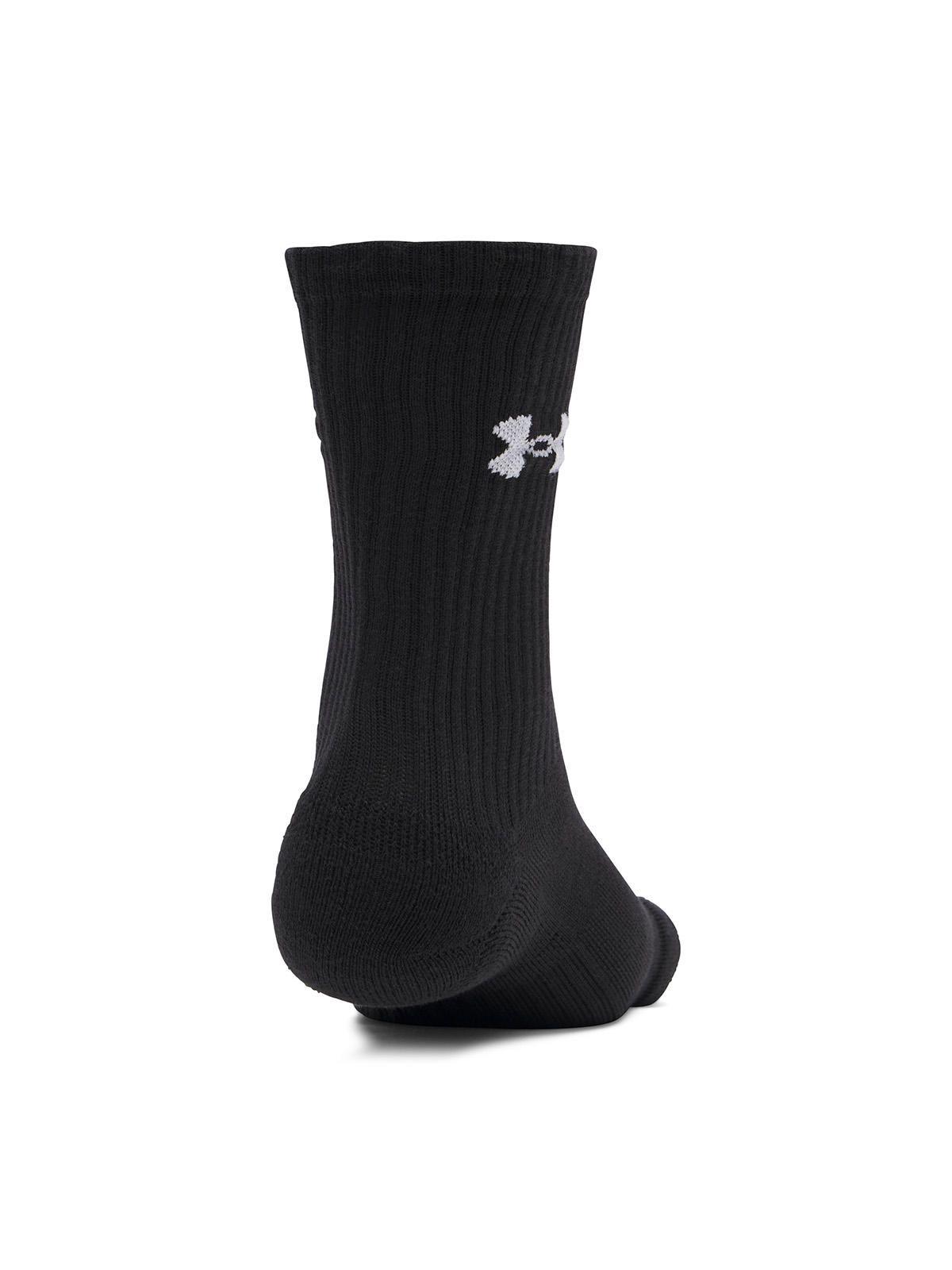 Calcetín UA Performance Algodón 3-Pack Negro Unisex-1