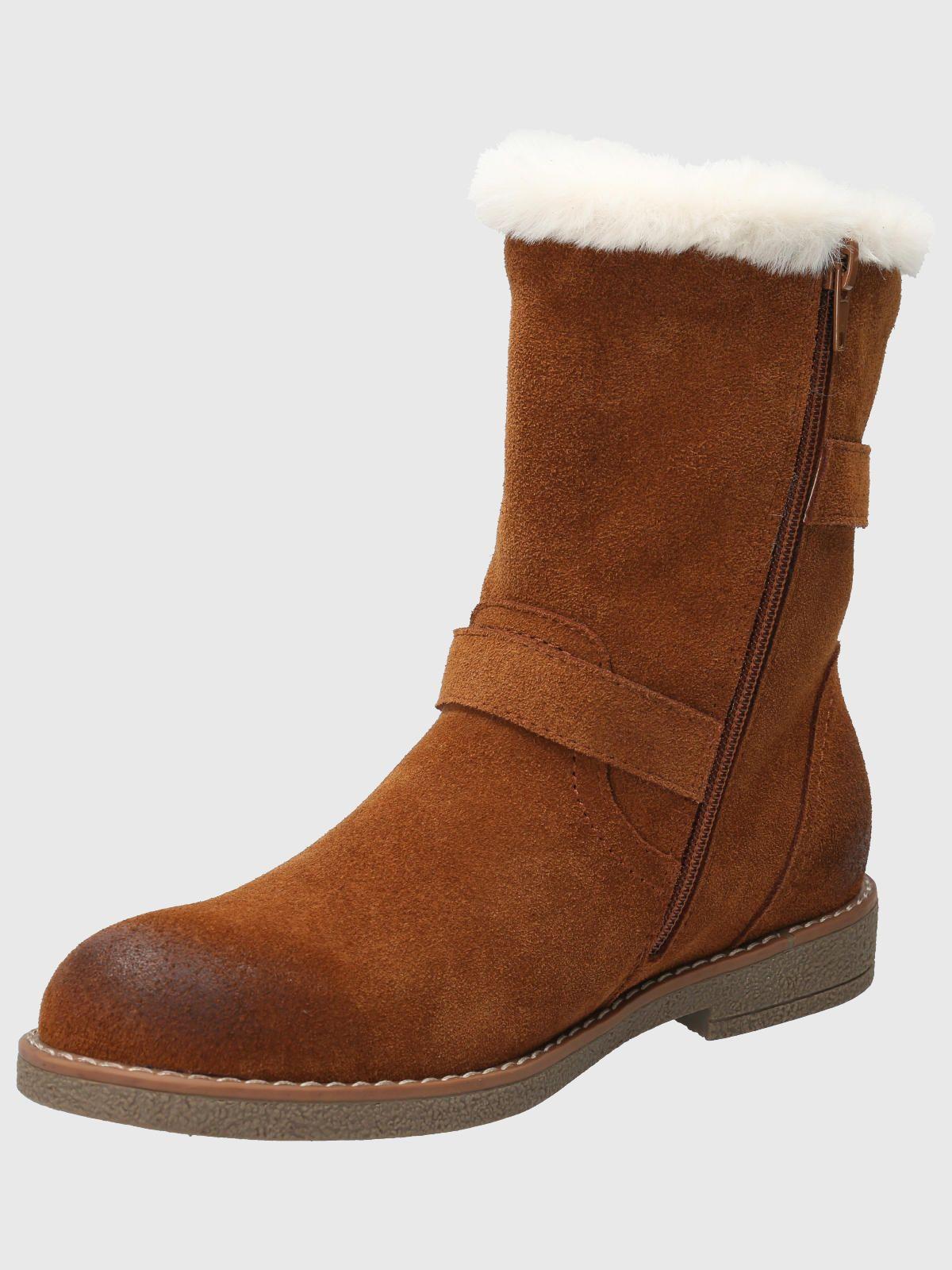 Botin Cuero Mujer Kiki Café-4