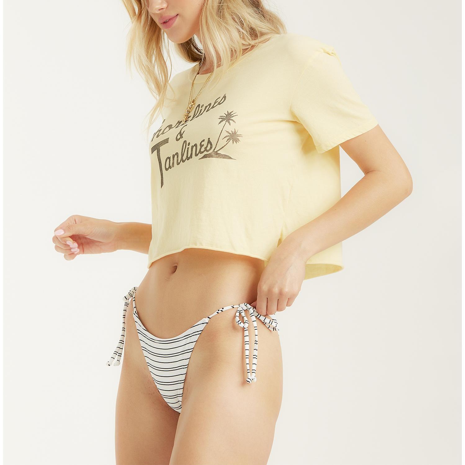 Polera M/C  Shorelines Amarillo Mujer-1