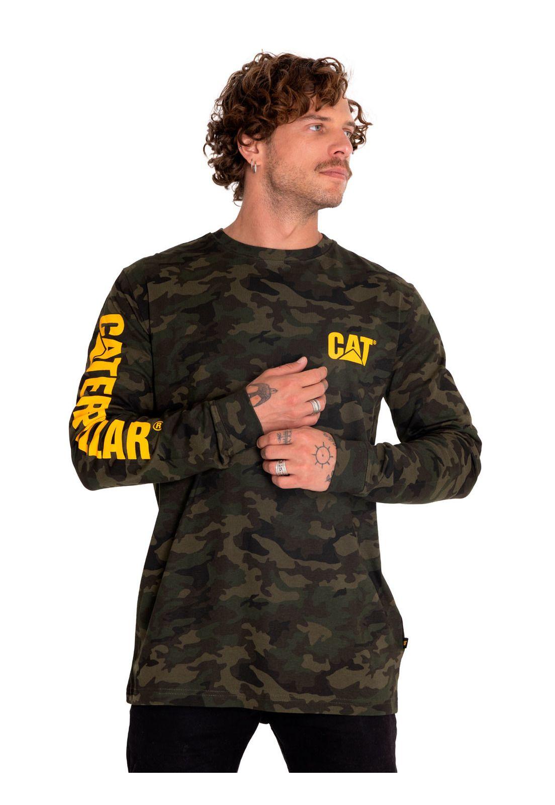 Polera Manga Larga Hombre Trademark Slim Verde-0