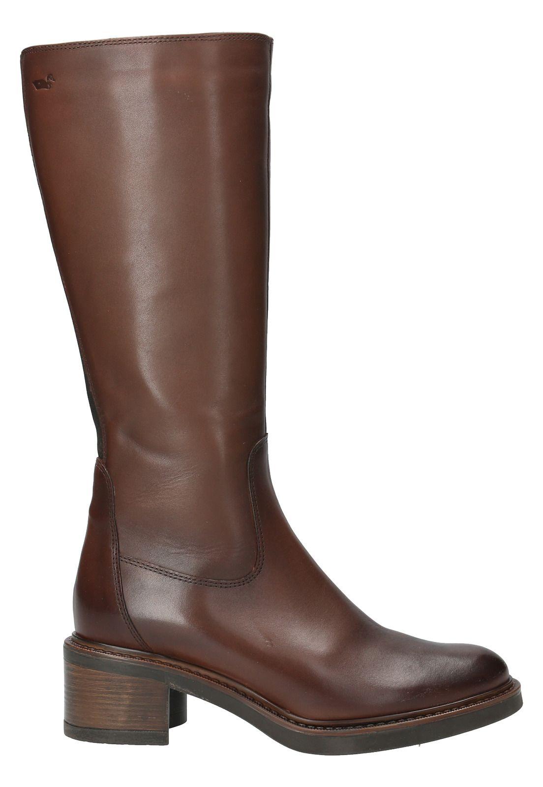 Bota Cuero Mujer Eloise Café-0
