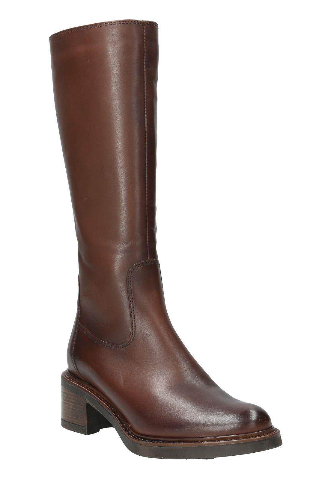 Bota Cuero Mujer Eloise Café-1