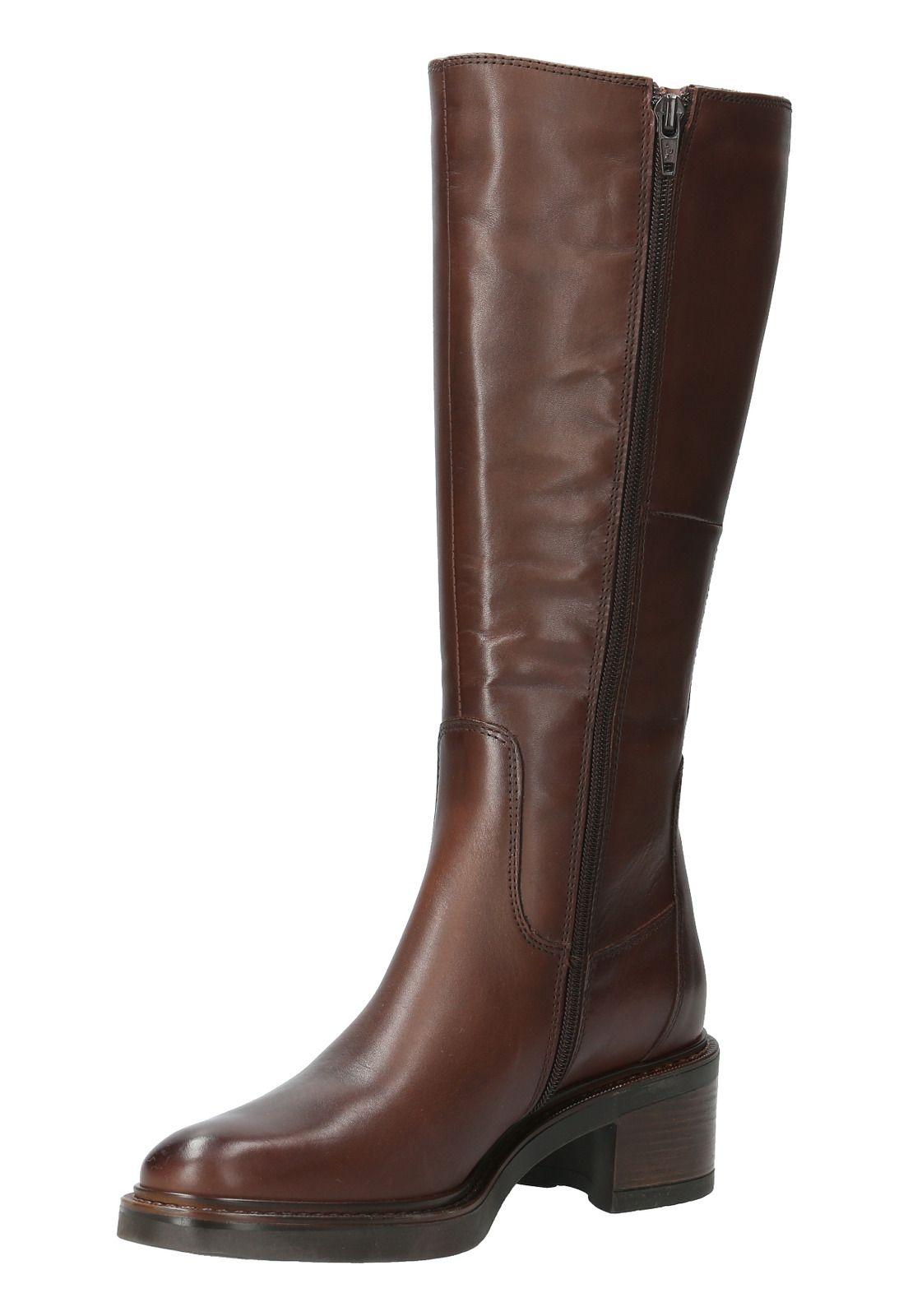 Bota Cuero Mujer Eloise Café-3