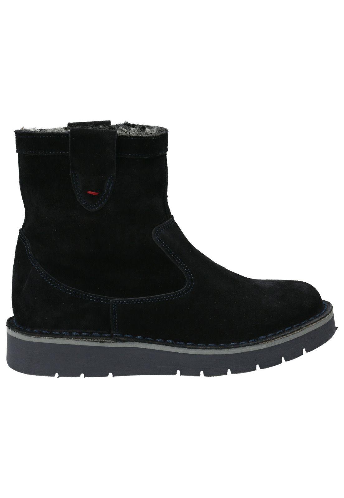 Bota Cuero Mujer Corso Azul-0