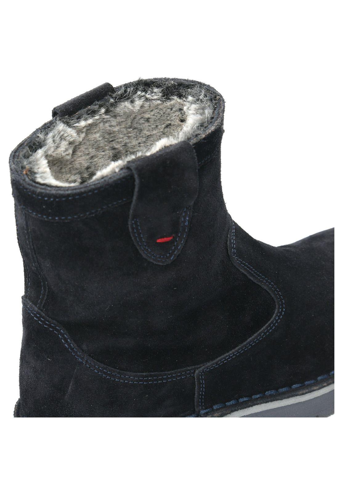 Bota Cuero Mujer Corso Azul-6