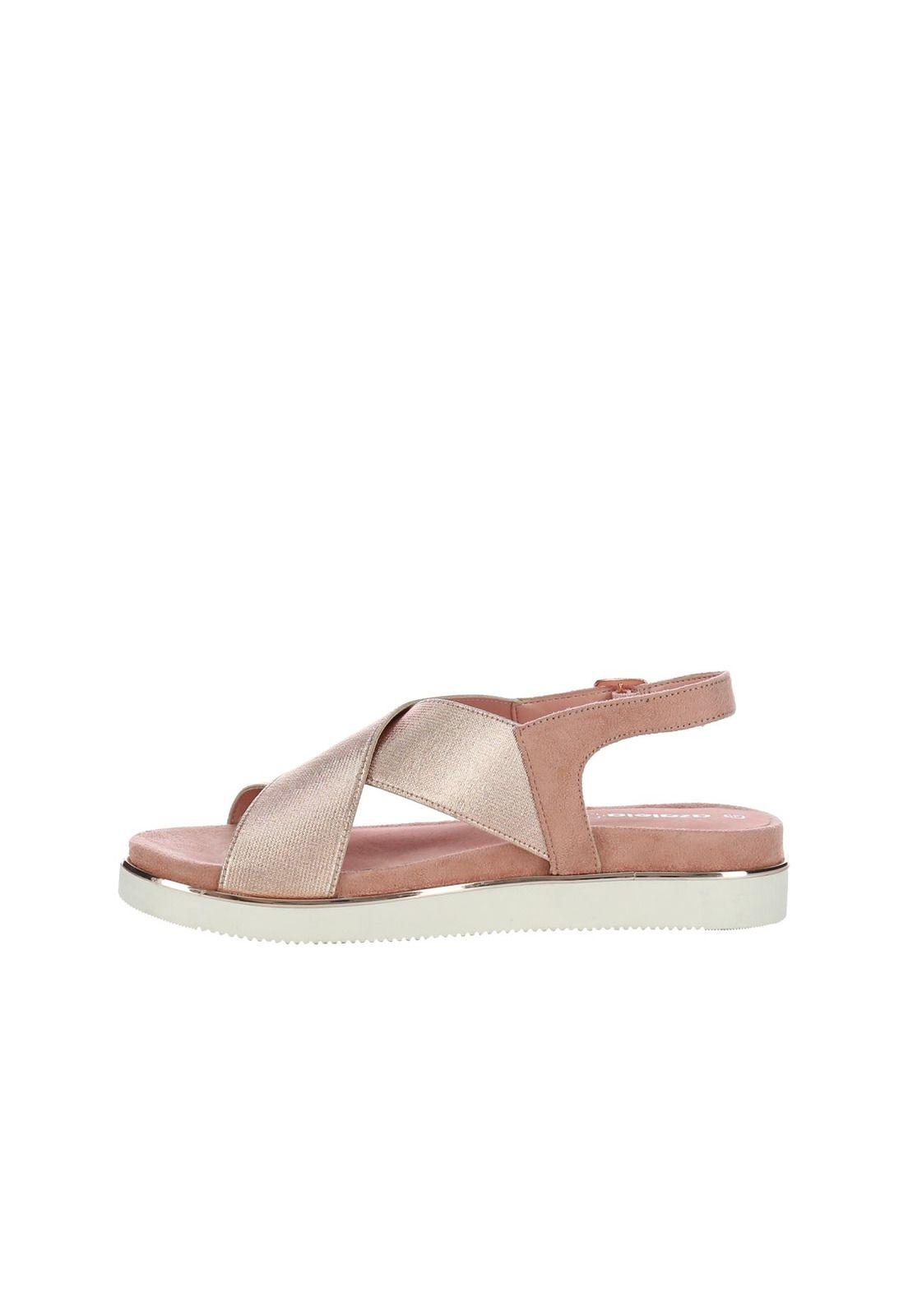 Sandalia Mujer Ranger Rosa Dorado-4