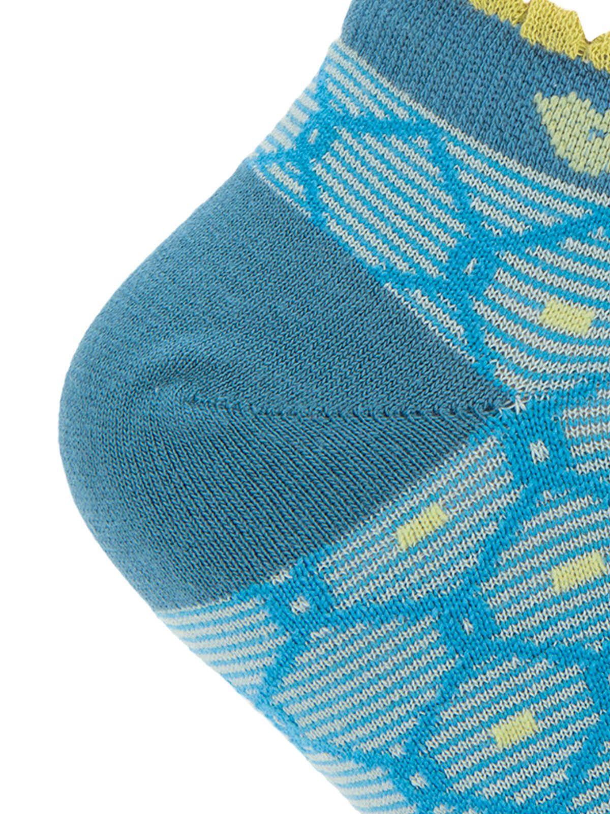 Calcetin Bambú Mujer Ped St Diam Verde-2