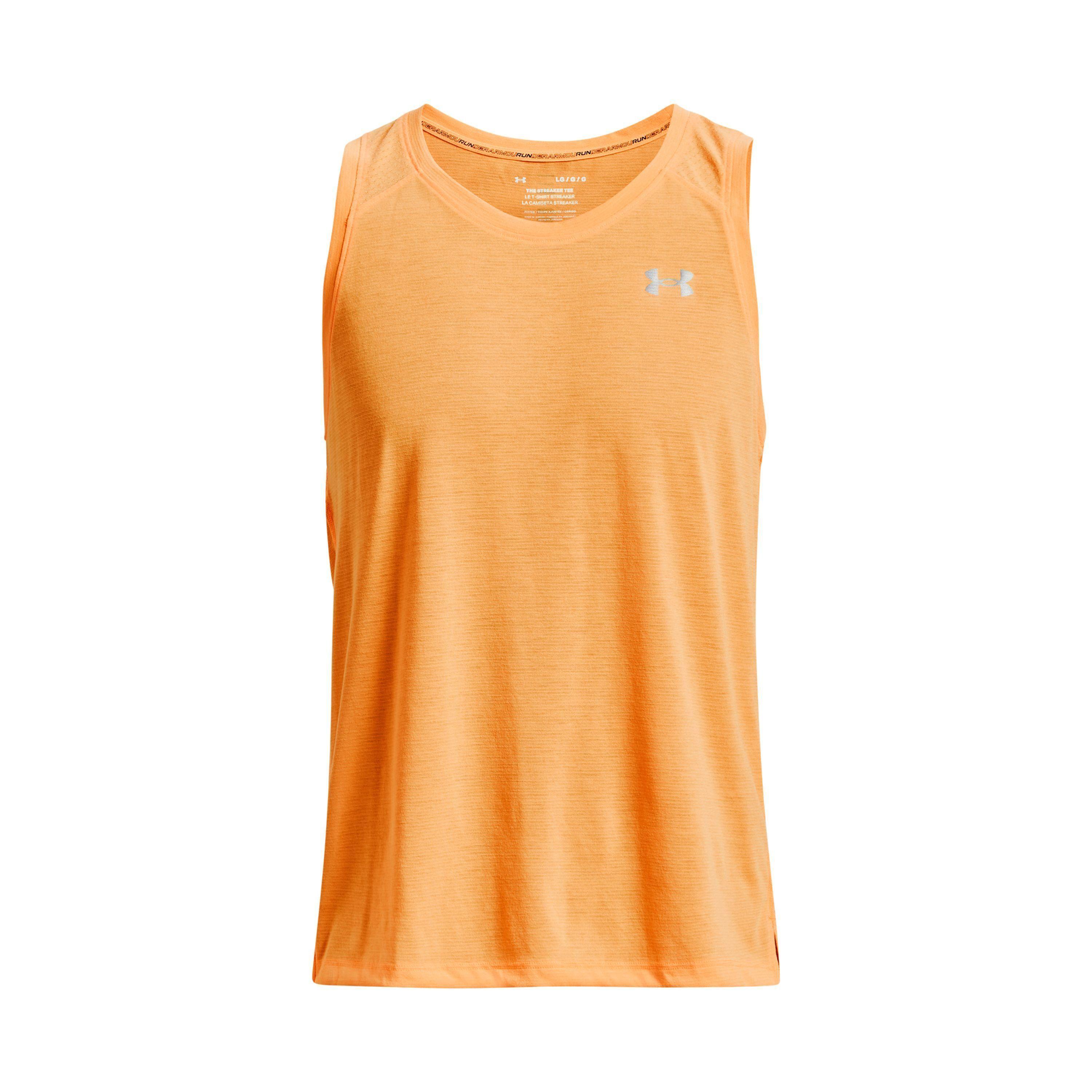 Polera Hombre Ua Streaker Singlet Naranja-0