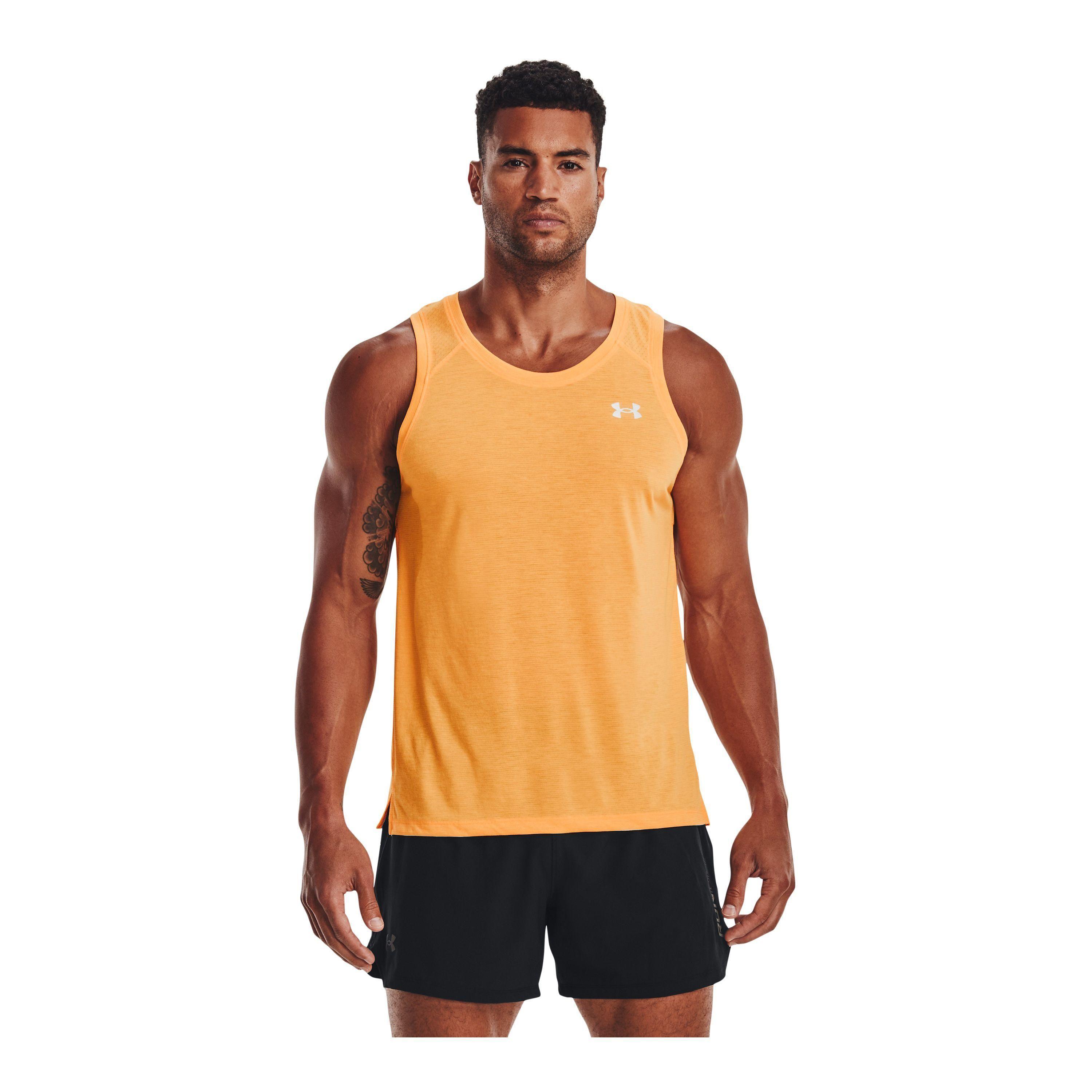 Polera Hombre Ua Streaker Singlet Naranja-2