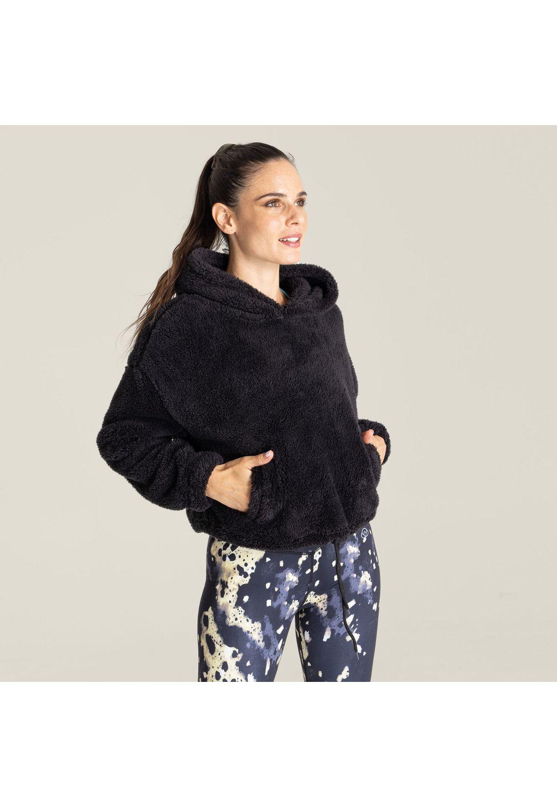 Polar Mujer Hoodie Maca Negro-0