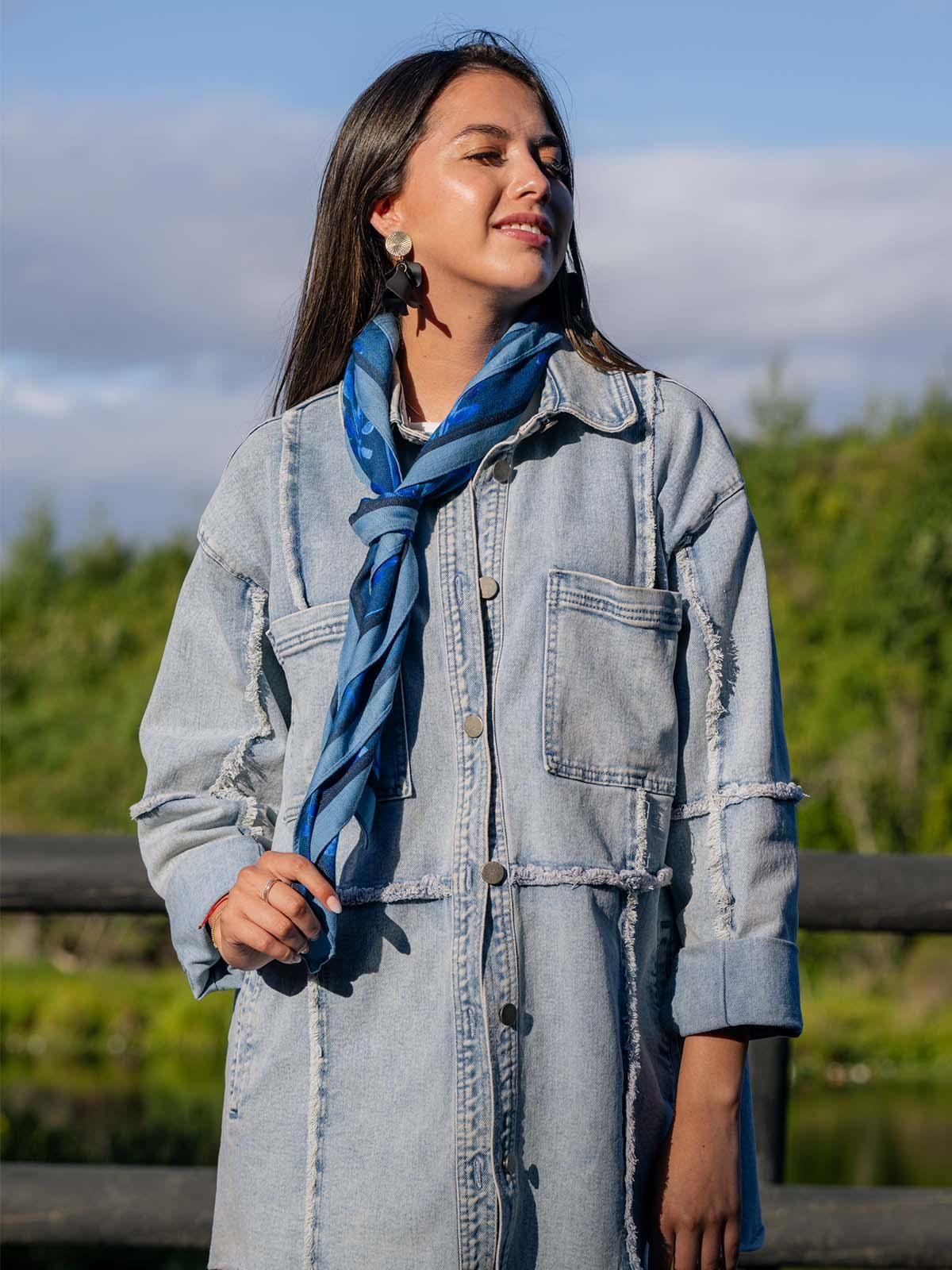 Pañuelos Iris Scarf Mujer Azul-1