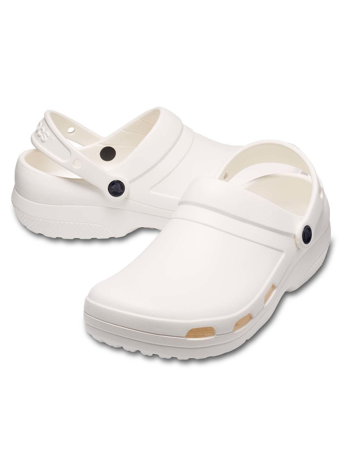 Zapato Zueco Crocs Work Specialist Vent Blanco Unisex-1