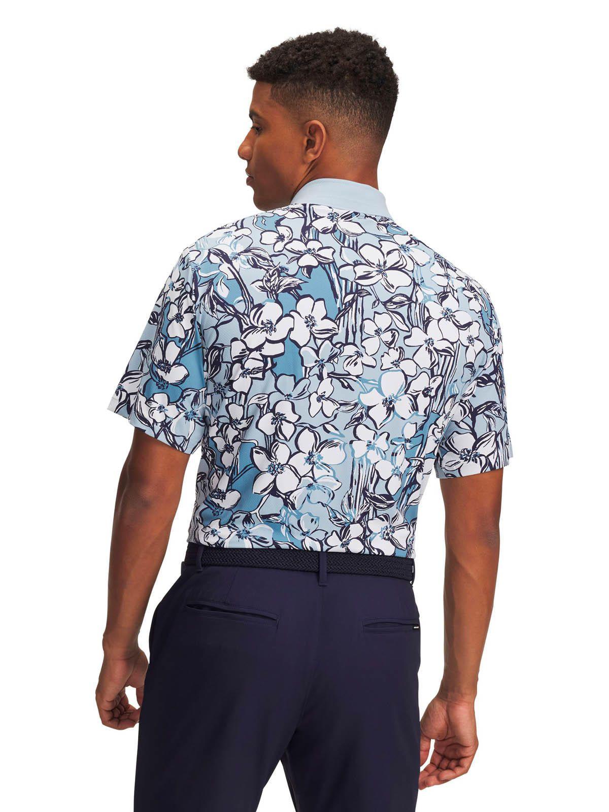 Polera Manga Corta Golf para Hombre Drive Chill Azul -1