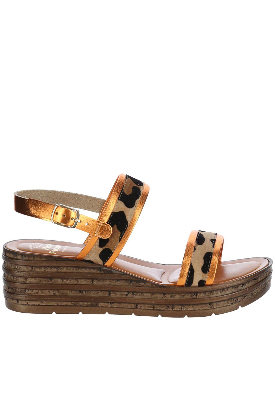 Sandalia Mujer Desana Naranja-1