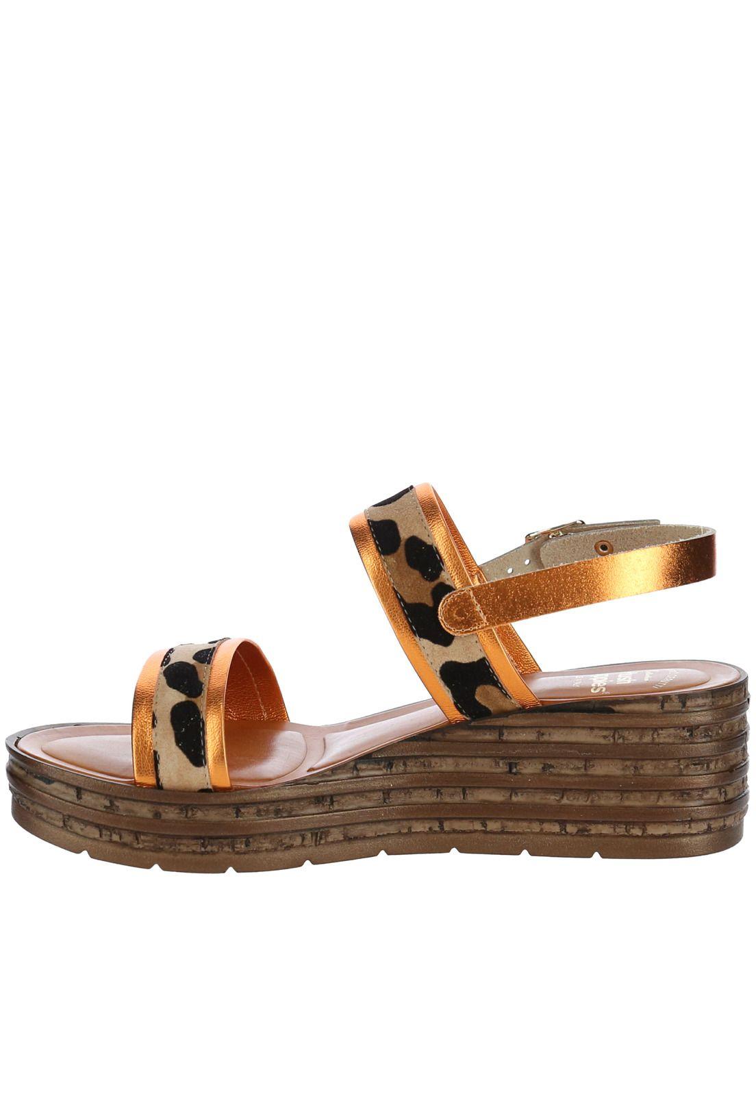 Sandalia Mujer Desana Naranja-4