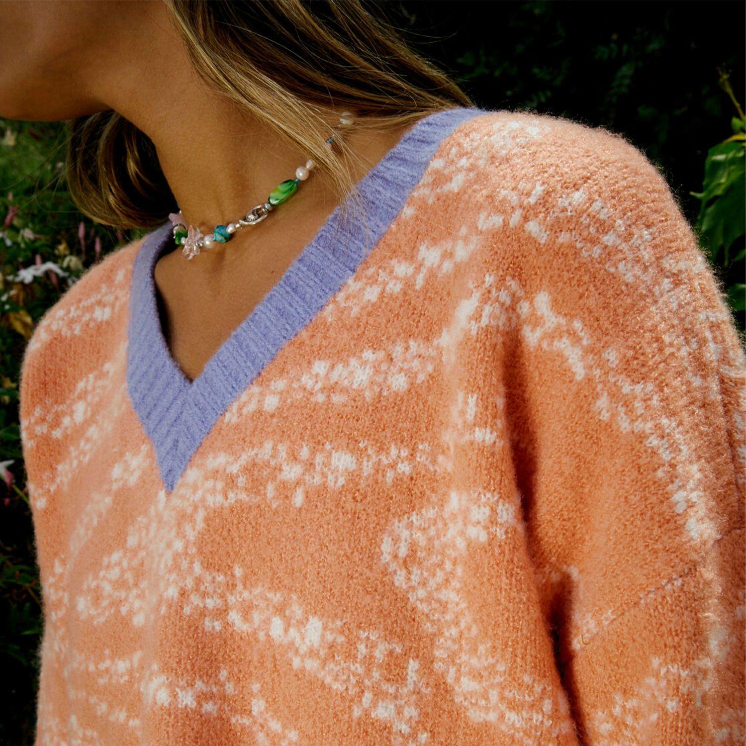 Sweater Mujer Long Distances Rosa-2