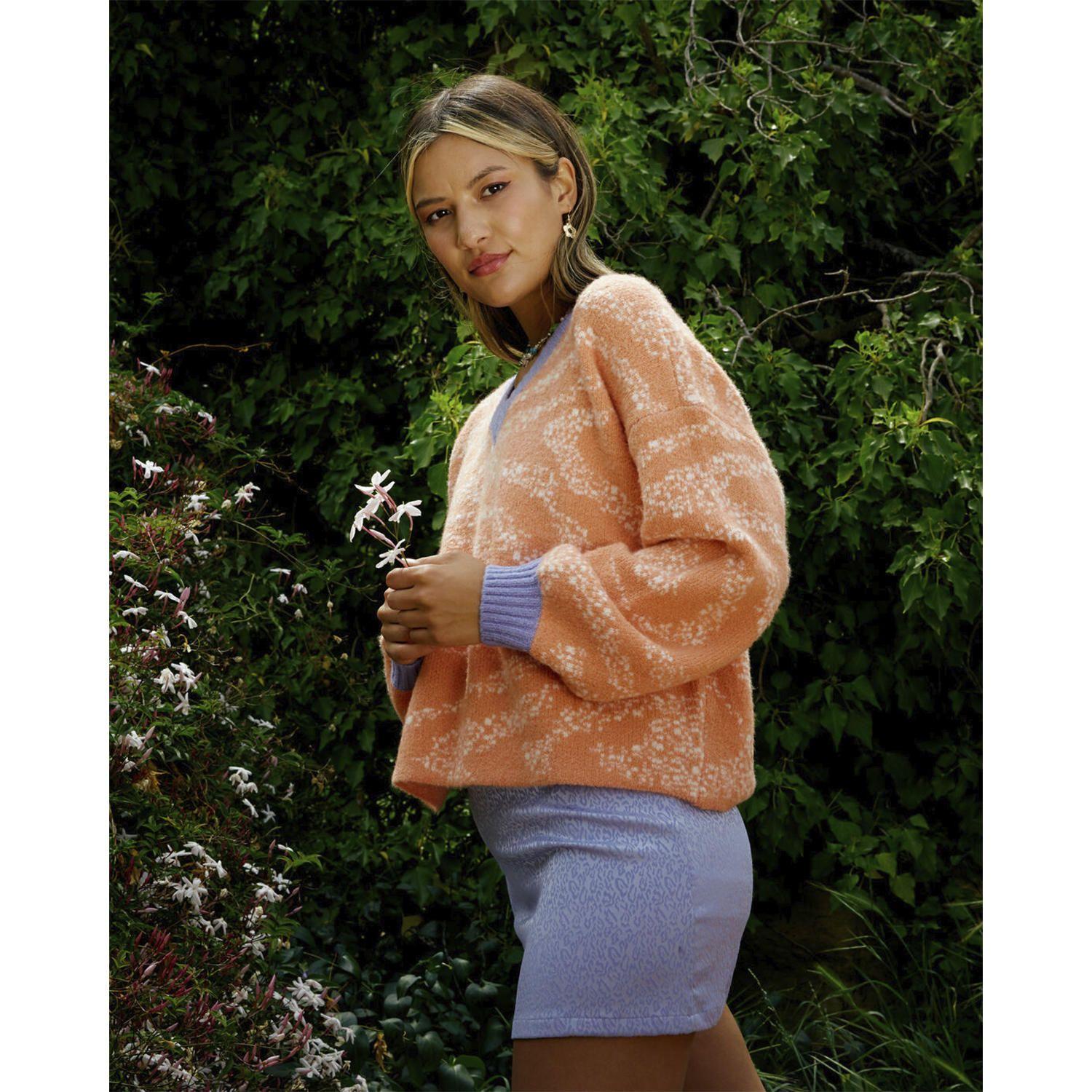 Sweater Mujer Long Distances Rosa-1