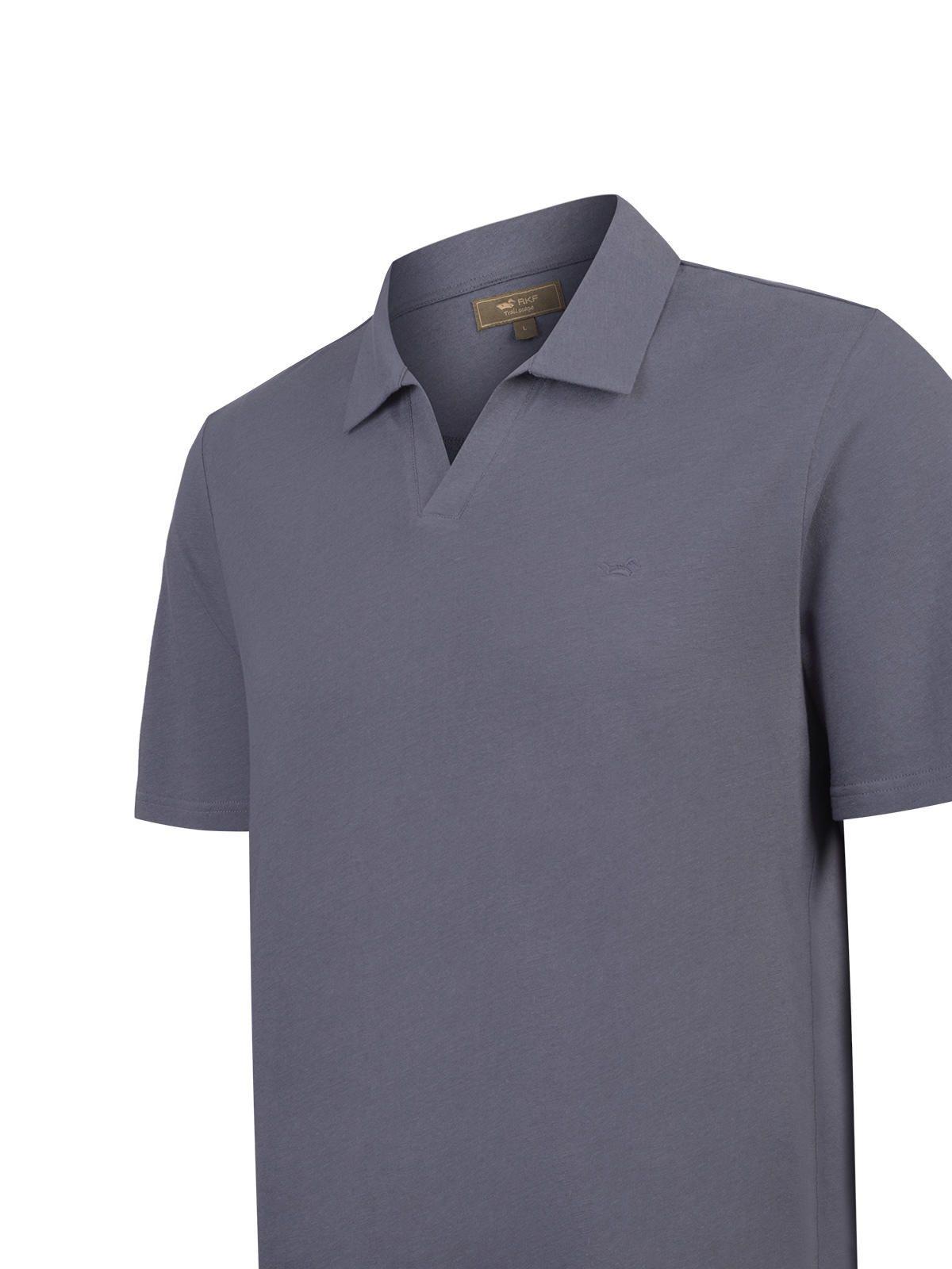 Polera Algodón Orgánico Hombre Vary Azul-3