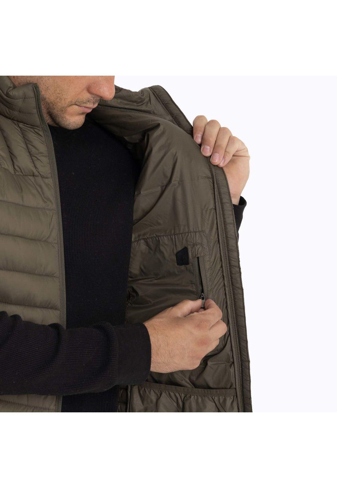 Parka Sin Mangas Hombre Full Zipper Café oscuro Merrell-6