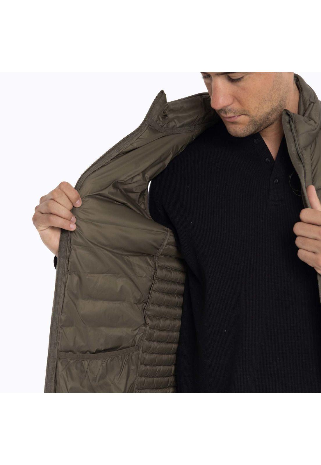 Parka Sin Mangas Hombre Full Zipper Café oscuro Merrell-7