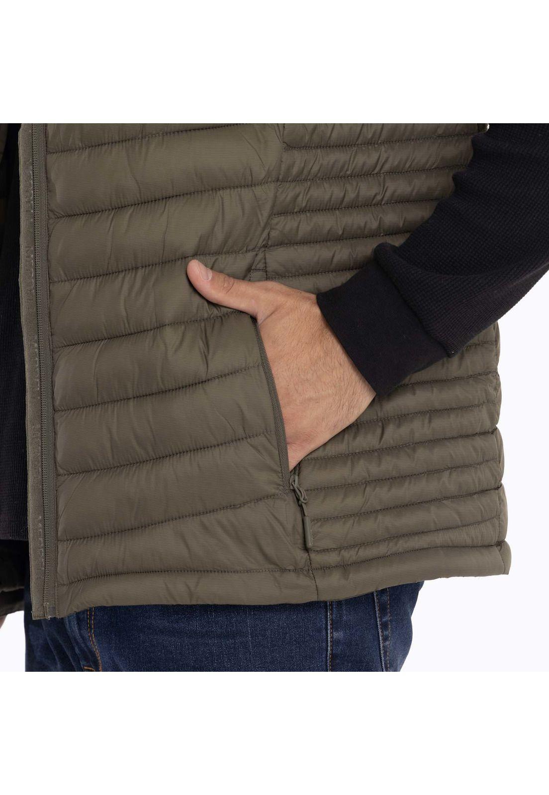 Parka Sin Mangas Hombre Full Zipper Café oscuro Merrell-8