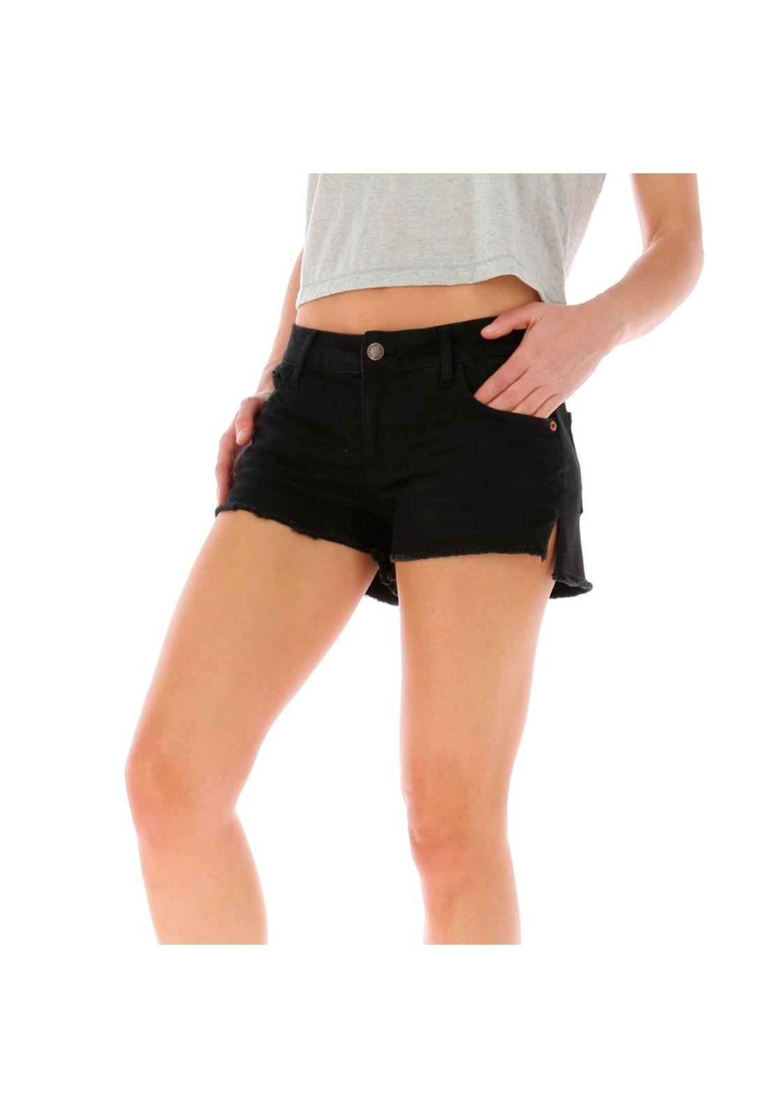 Short Mujer Daisy Short Negro-0