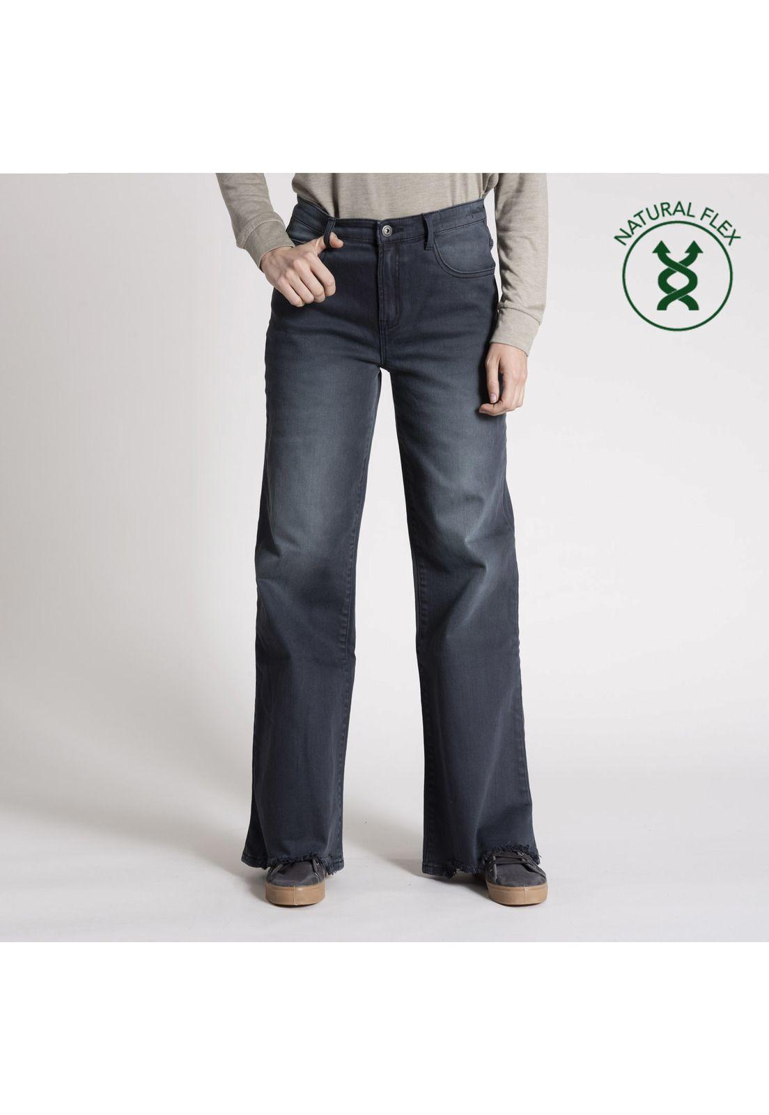 Jeans Mujer Ane Algodón Negro-0