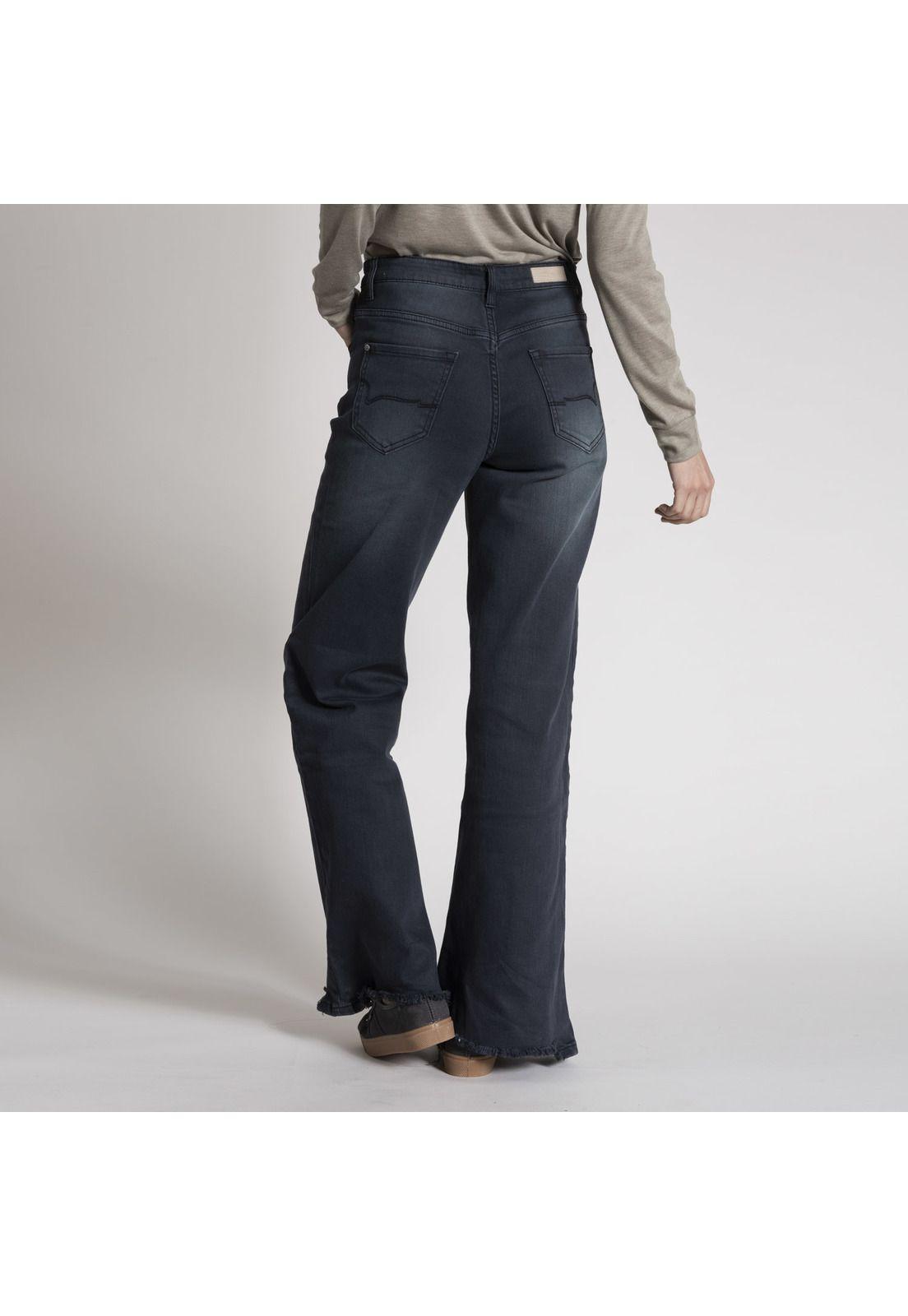 Jeans Mujer Ane Algodón Negro-3