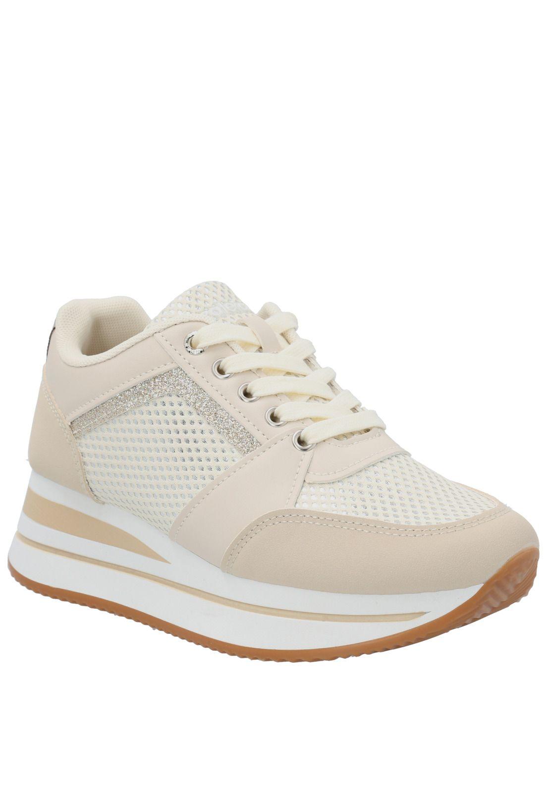 Zapatilla Mujer Chica Beige-0