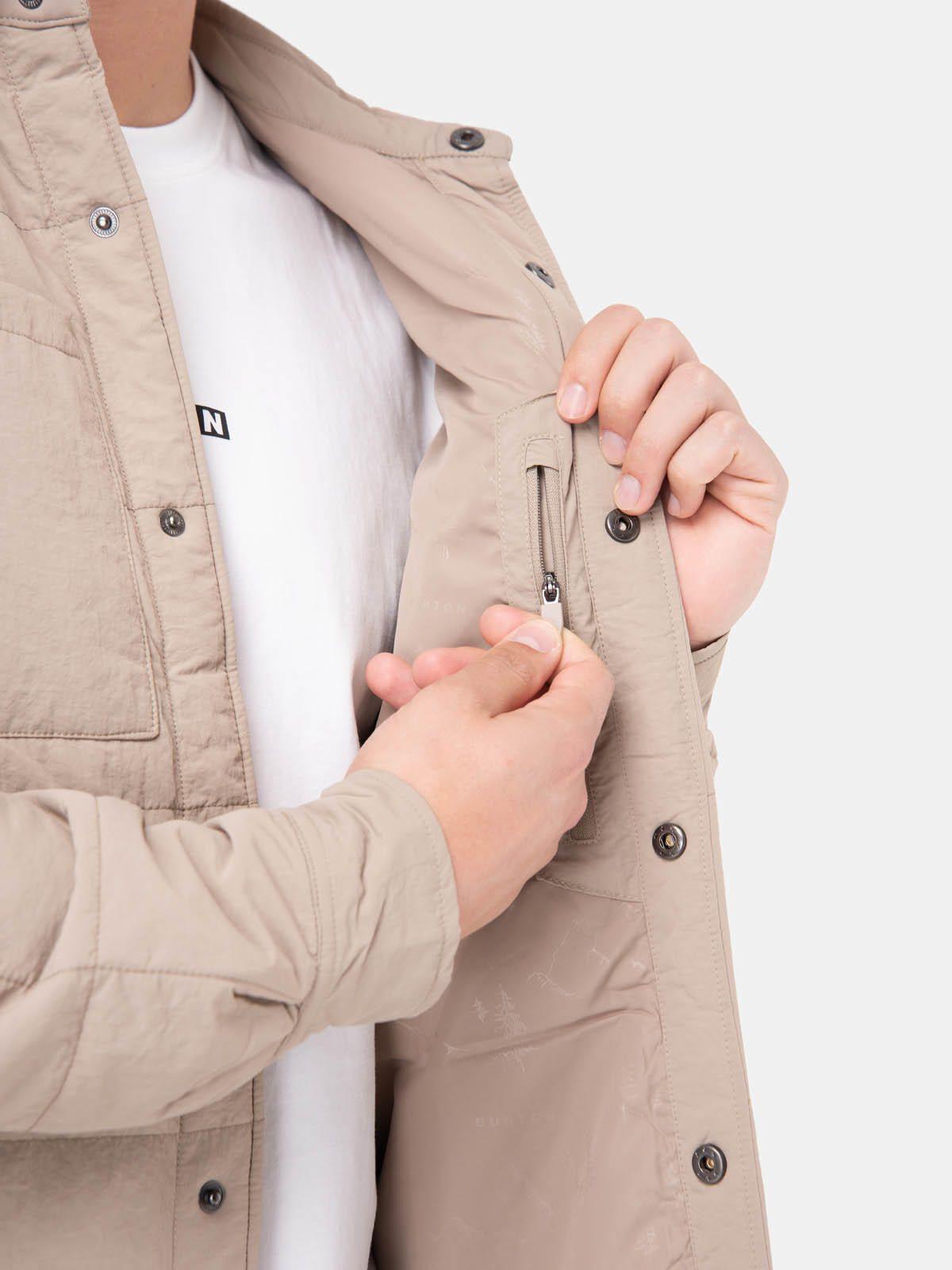 Chaqueta Hombre Quilted Beige -4