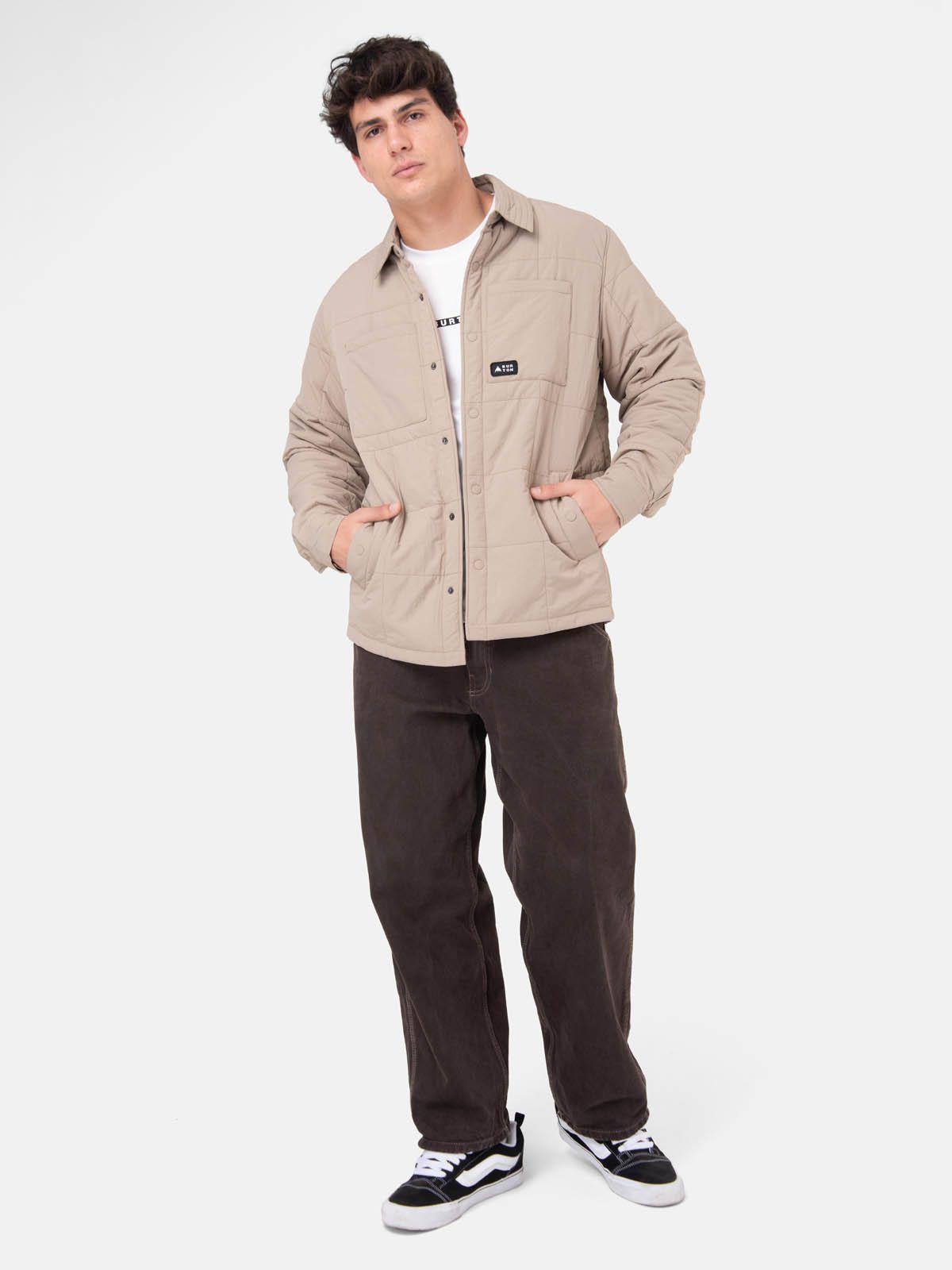 Chaqueta Hombre Quilted Beige -5