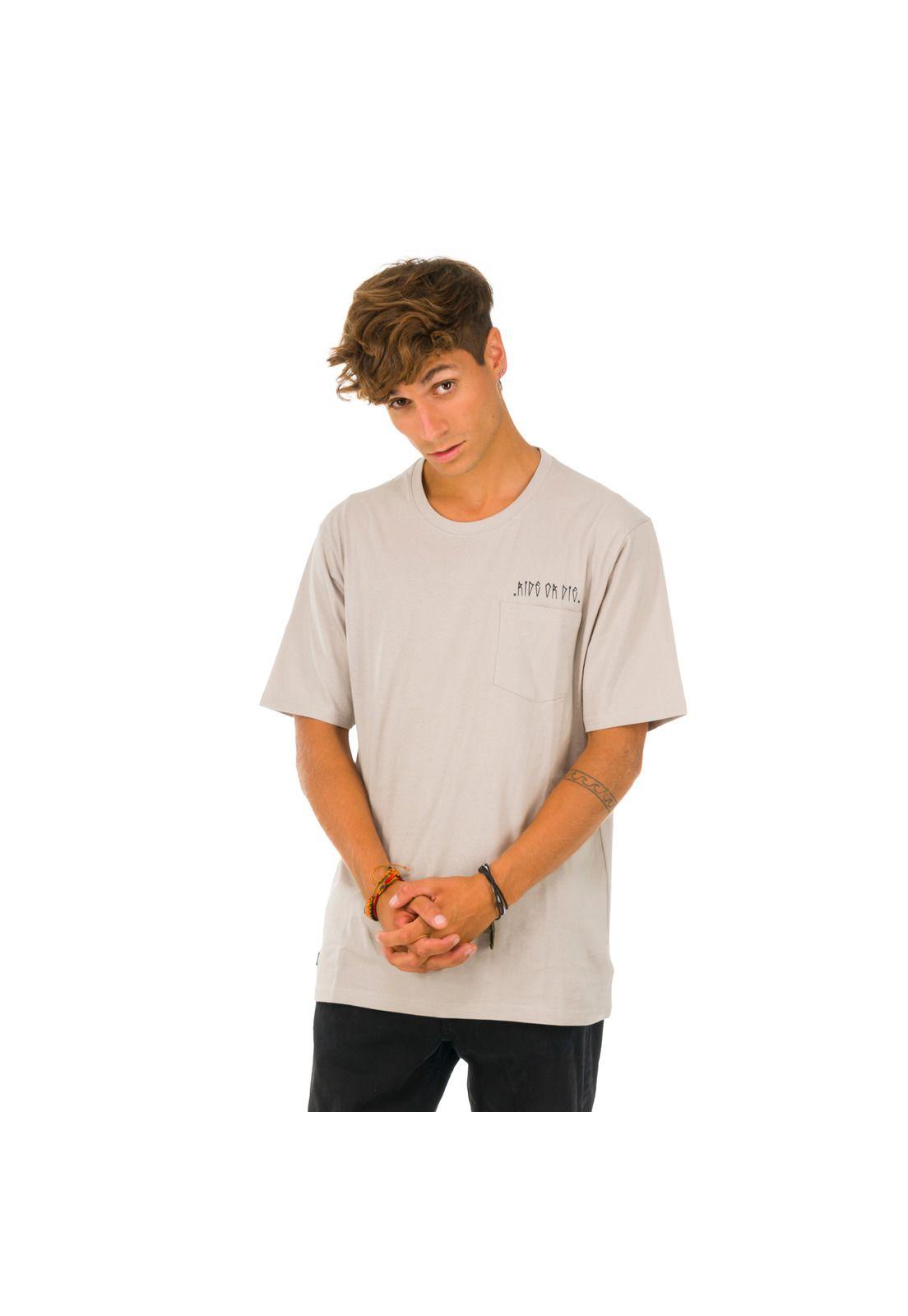 Polera M/C Unisex Ride Or Die Gris -0