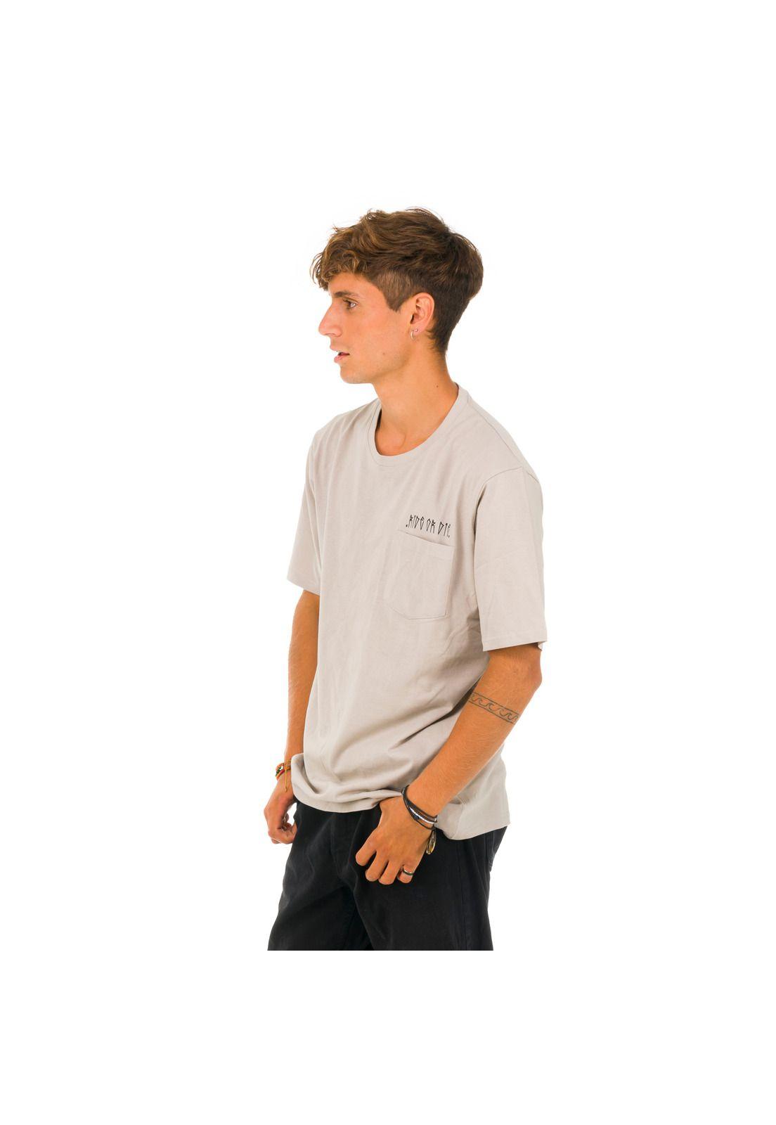 Polera M/C Unisex Ride Or Die Gris -2