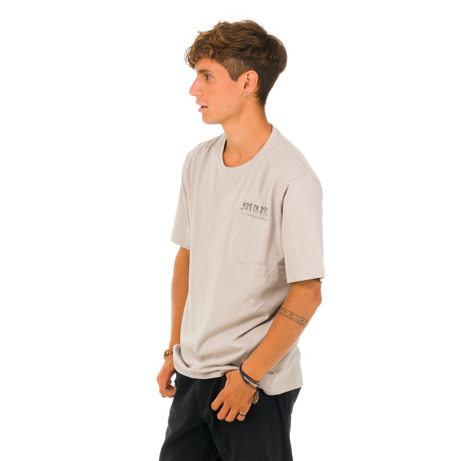 Polera M/C Unisex Ride Or Die Gris -2