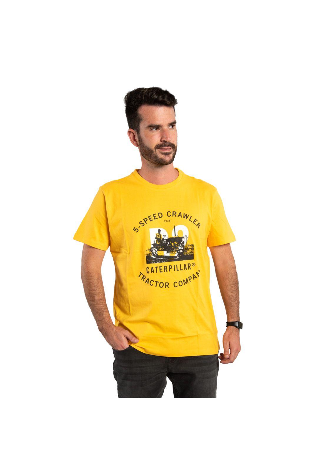 Polera M/C Hombre Foundation D9 Tee Amarillo-0