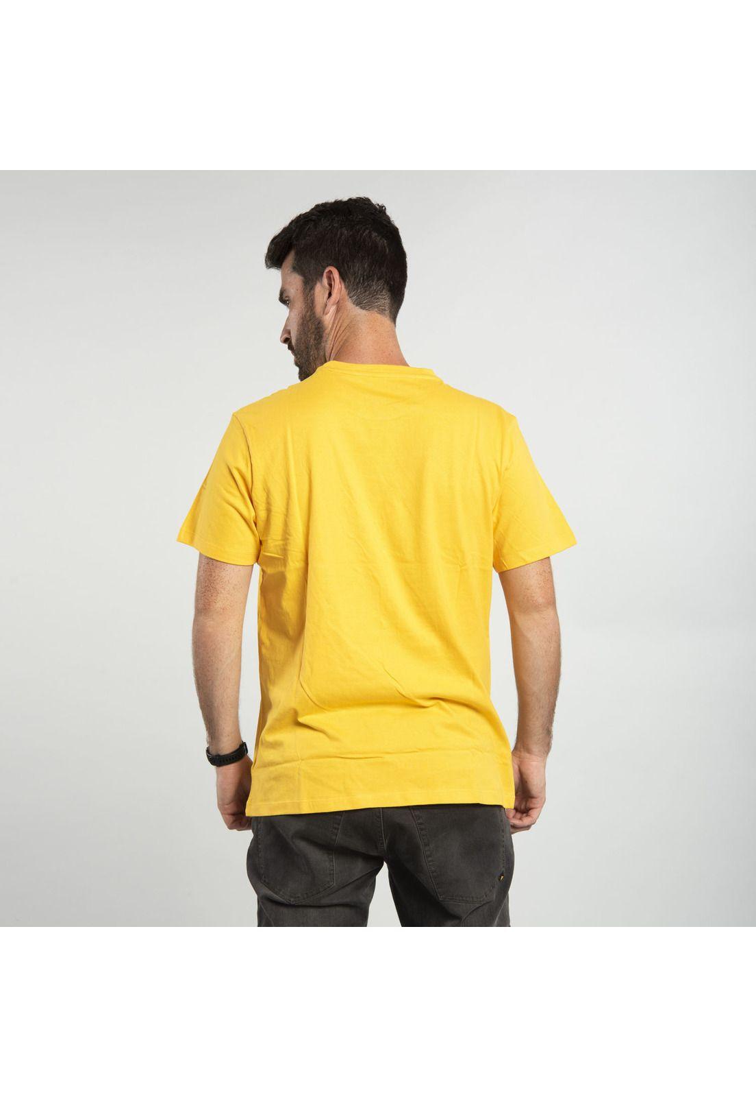 Polera M/C Hombre Foundation D9 Tee Amarillo-2