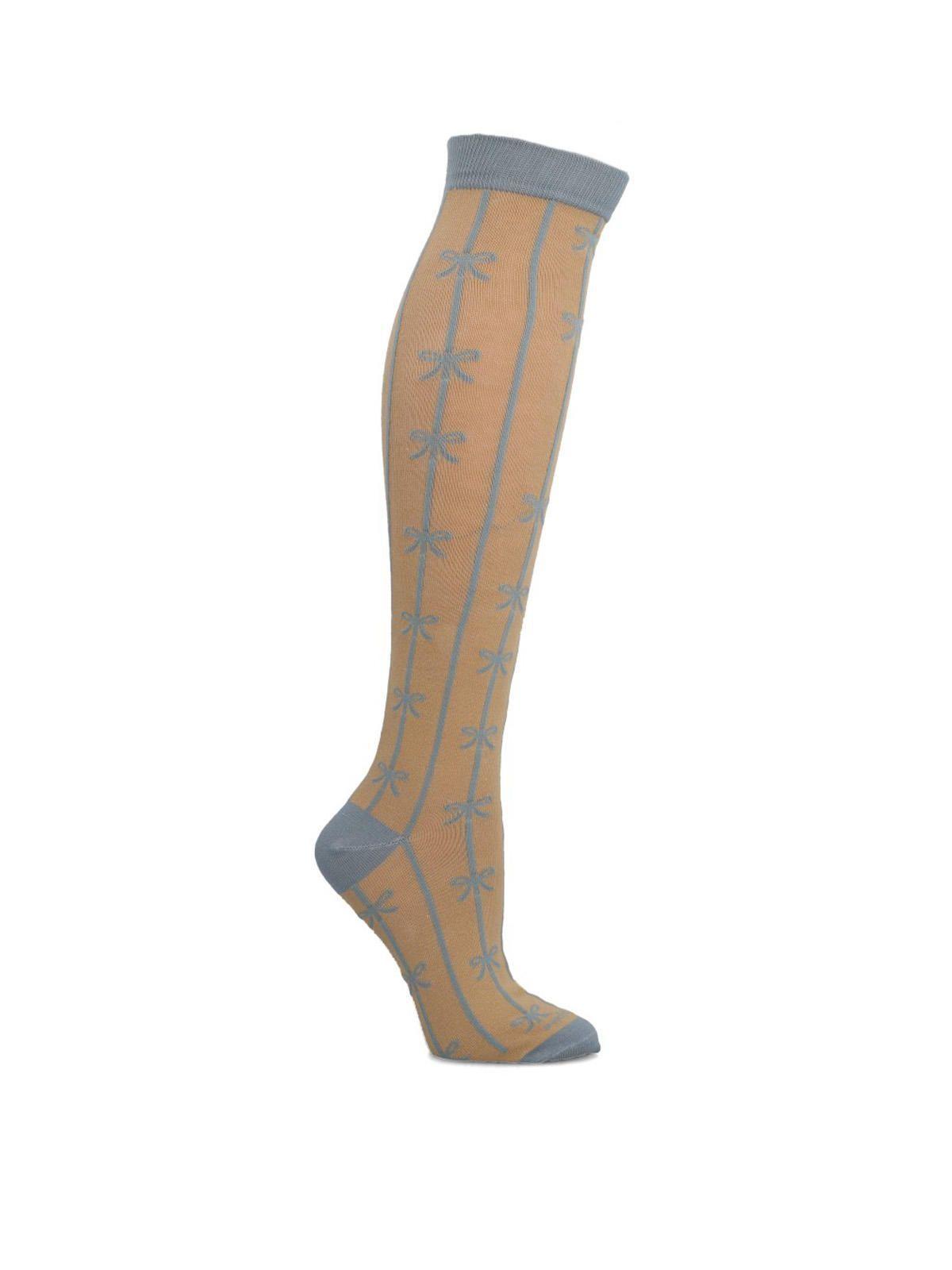 Calcetín Algodón Mujer Kh Ribbon Beige-0