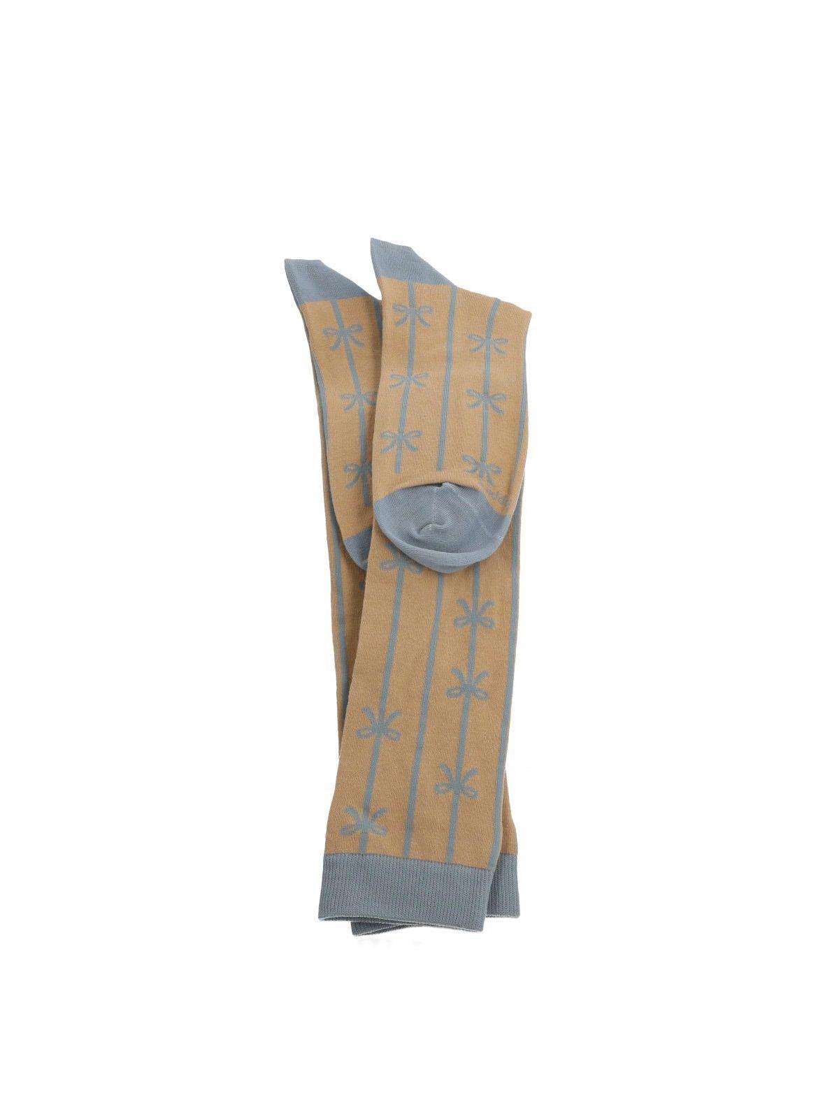 Calcetín Algodón Mujer Kh Ribbon Beige-2