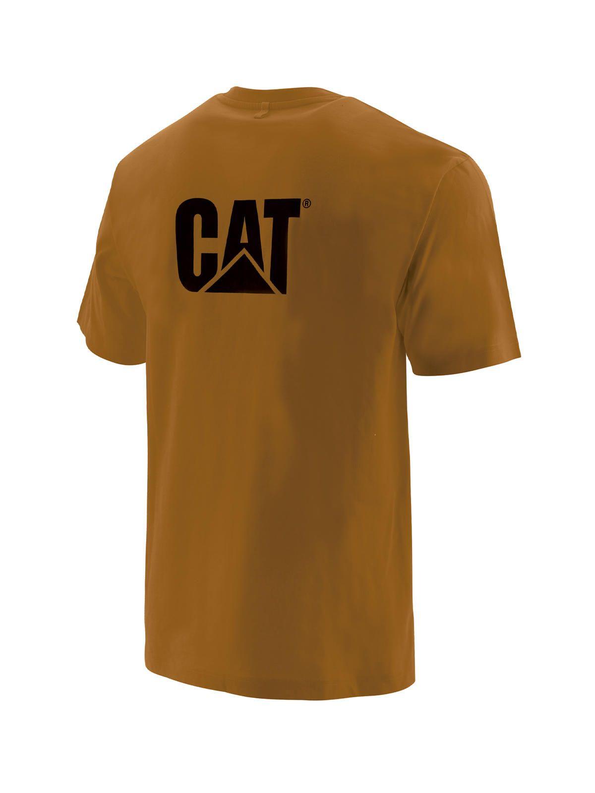 Polera Manga Corta Hombre Logo Pocket Tee Café-3