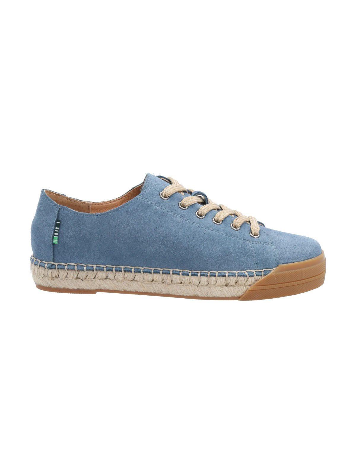 Zapatilla Cuero Mujer Fontaine Azul-0