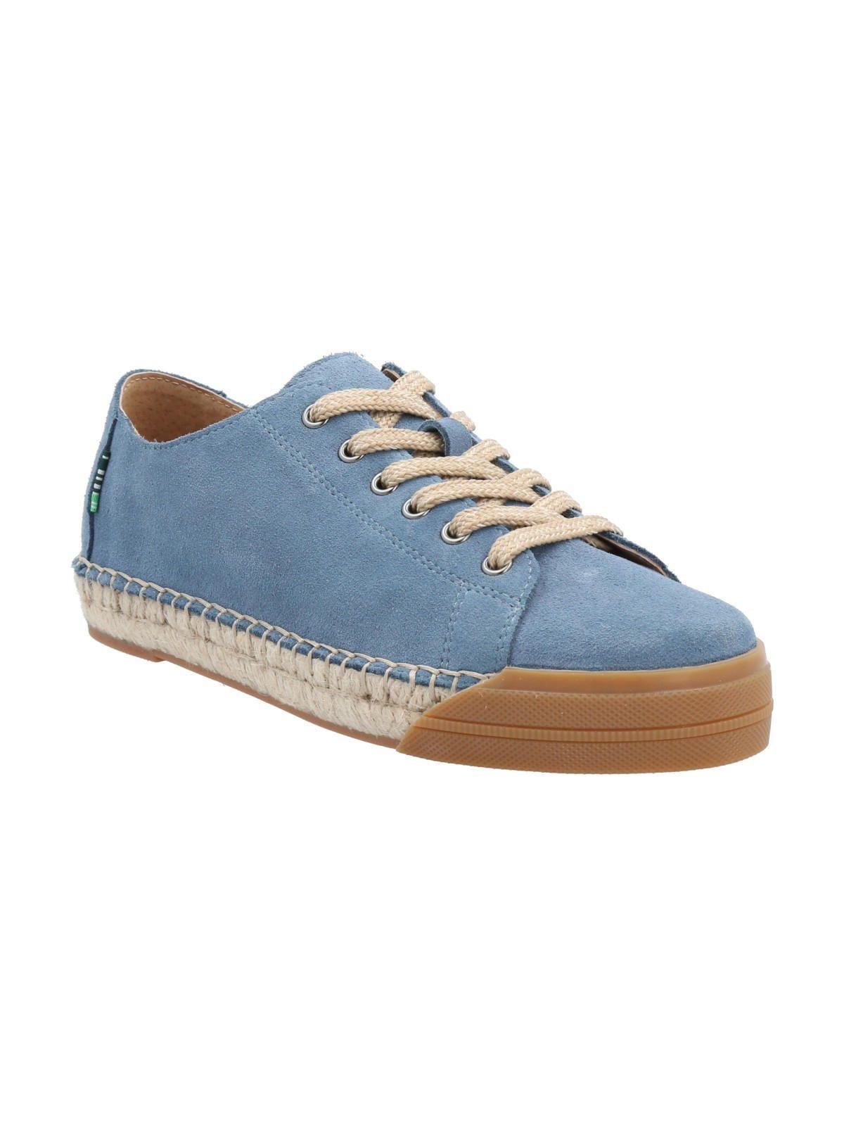 Zapatilla Cuero Mujer Fontaine Azul-1