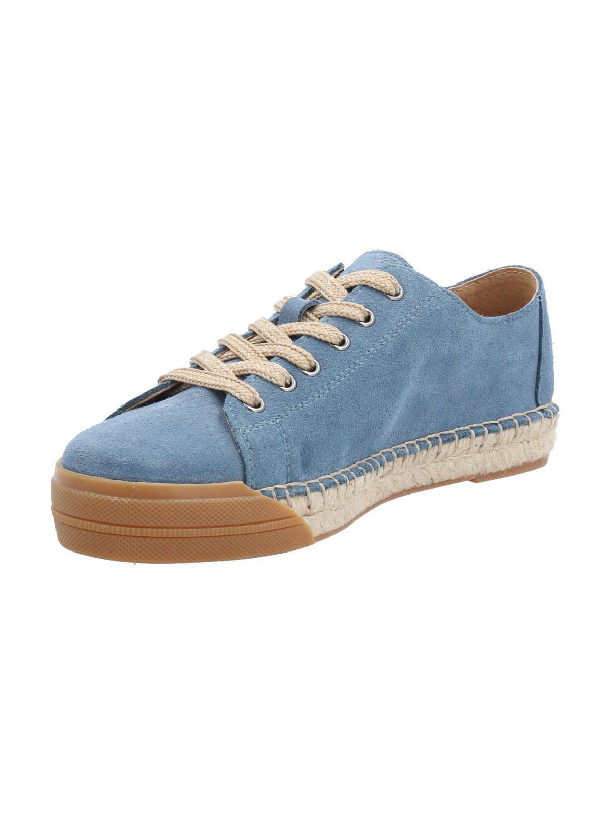 Zapatilla Cuero Mujer Fontaine Azul-4