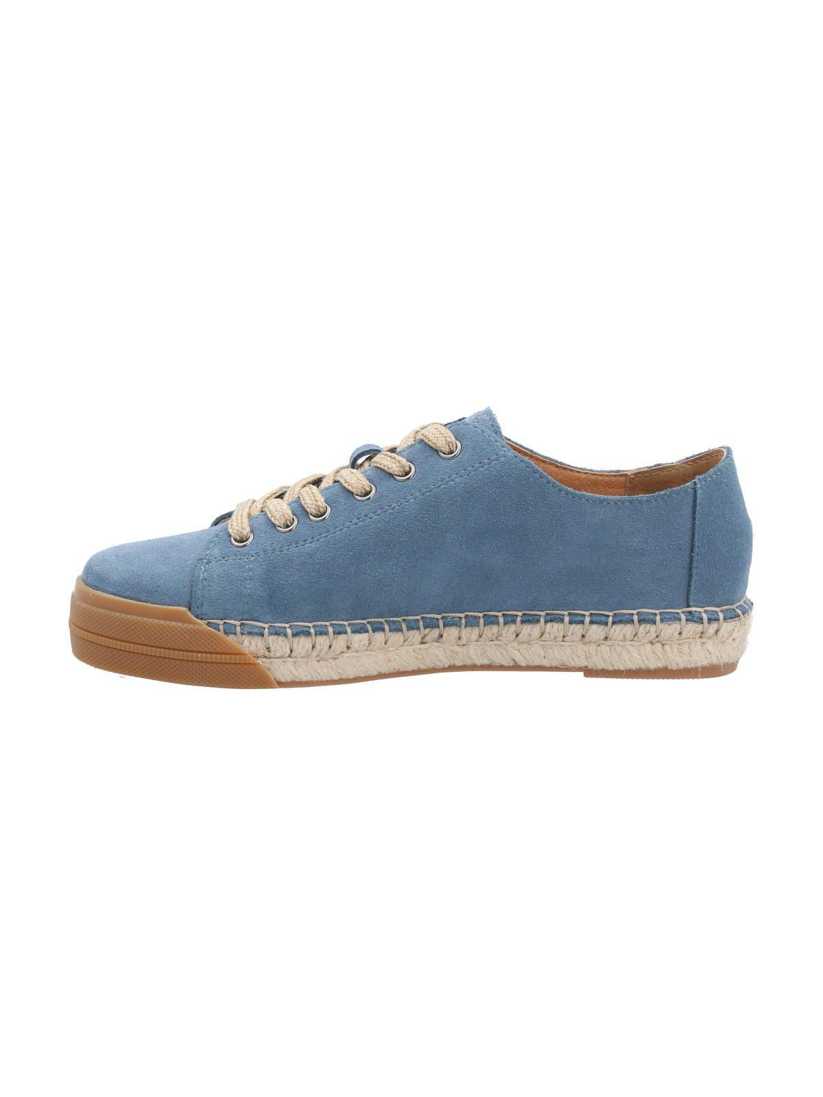 Zapatilla Cuero Mujer Fontaine Azul-5