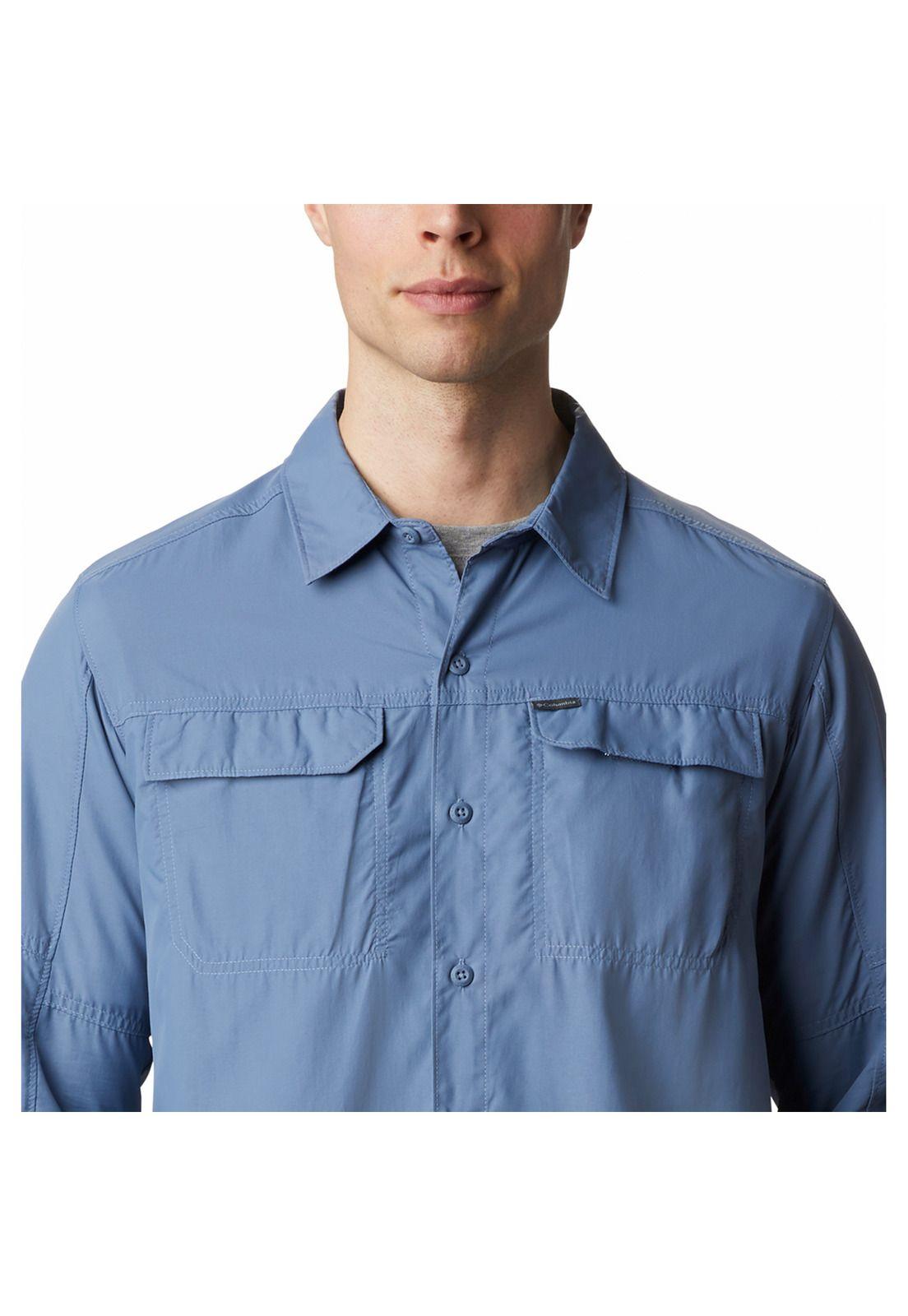 Camisa Hombre Silver Ridge 2 Long Azul-3