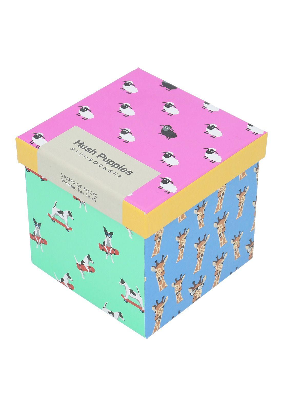 Calcetín Algodón Mujer Pack Fun Animal Multicolor-0