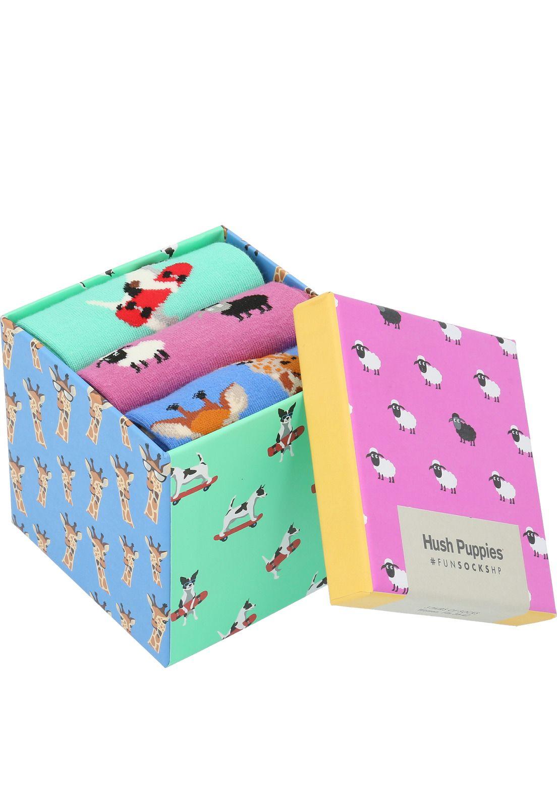 Calcetín Algodón Mujer Pack Fun Animal Multicolor-1